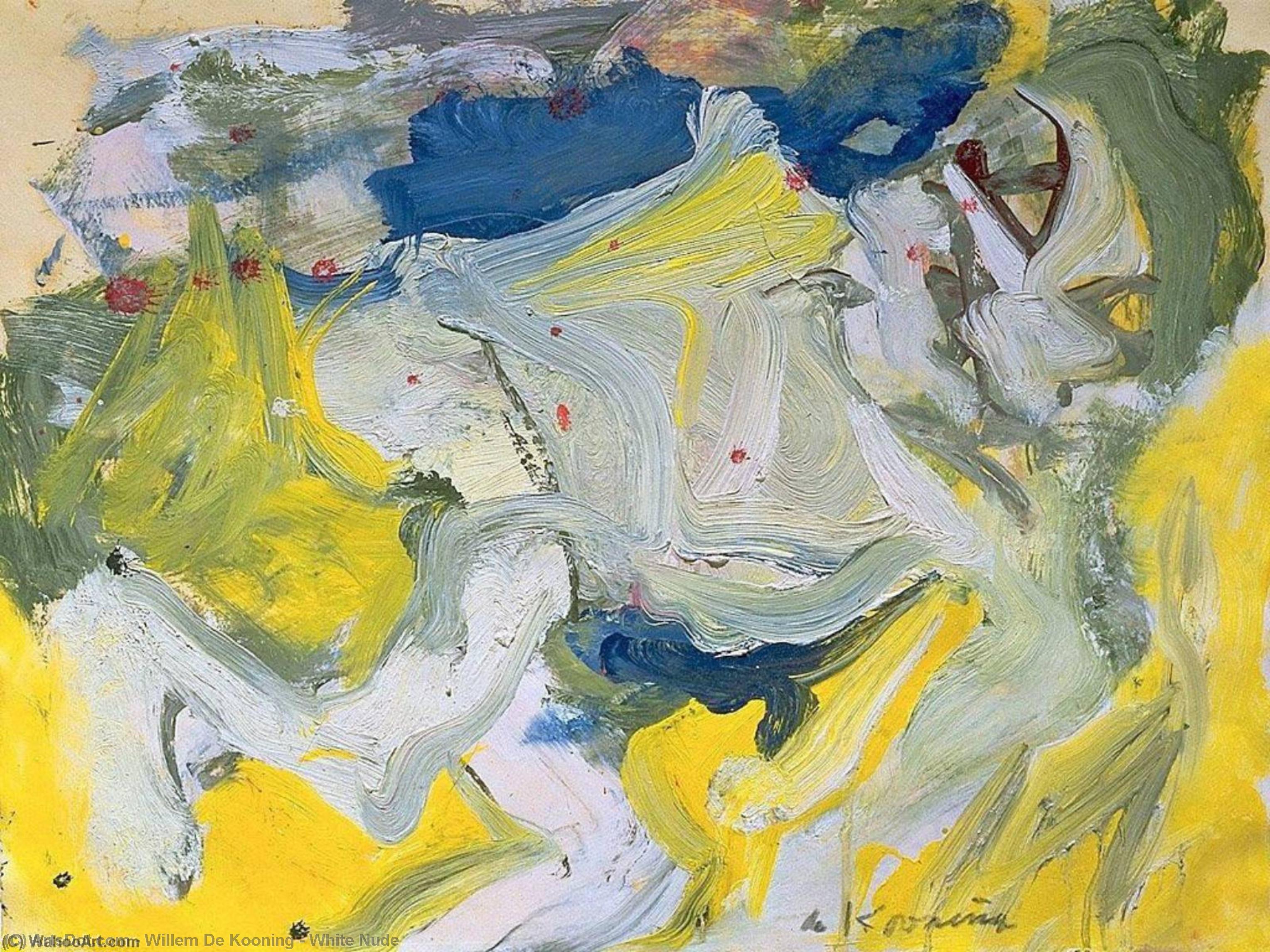 Achat Réplique De Peinture Nue blanche, 1967 de Willem De Kooning (Inspiré par) (1904-1997, Netherlands) | ArtsDot.com