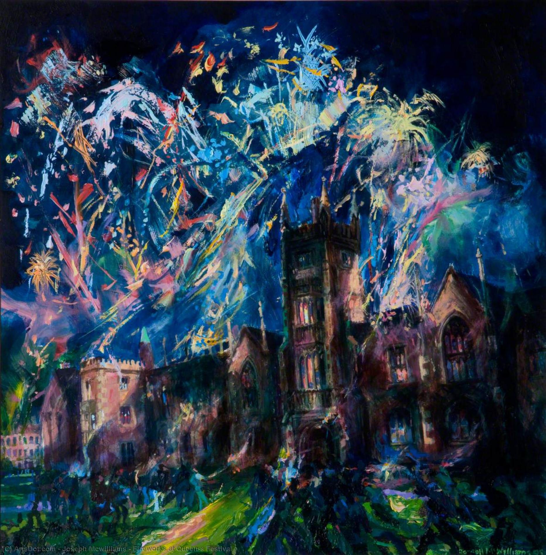 Fireworks at Queen`s Festival by Joseph Mcwilliams Joseph Mcwilliams | ArtsDot.com