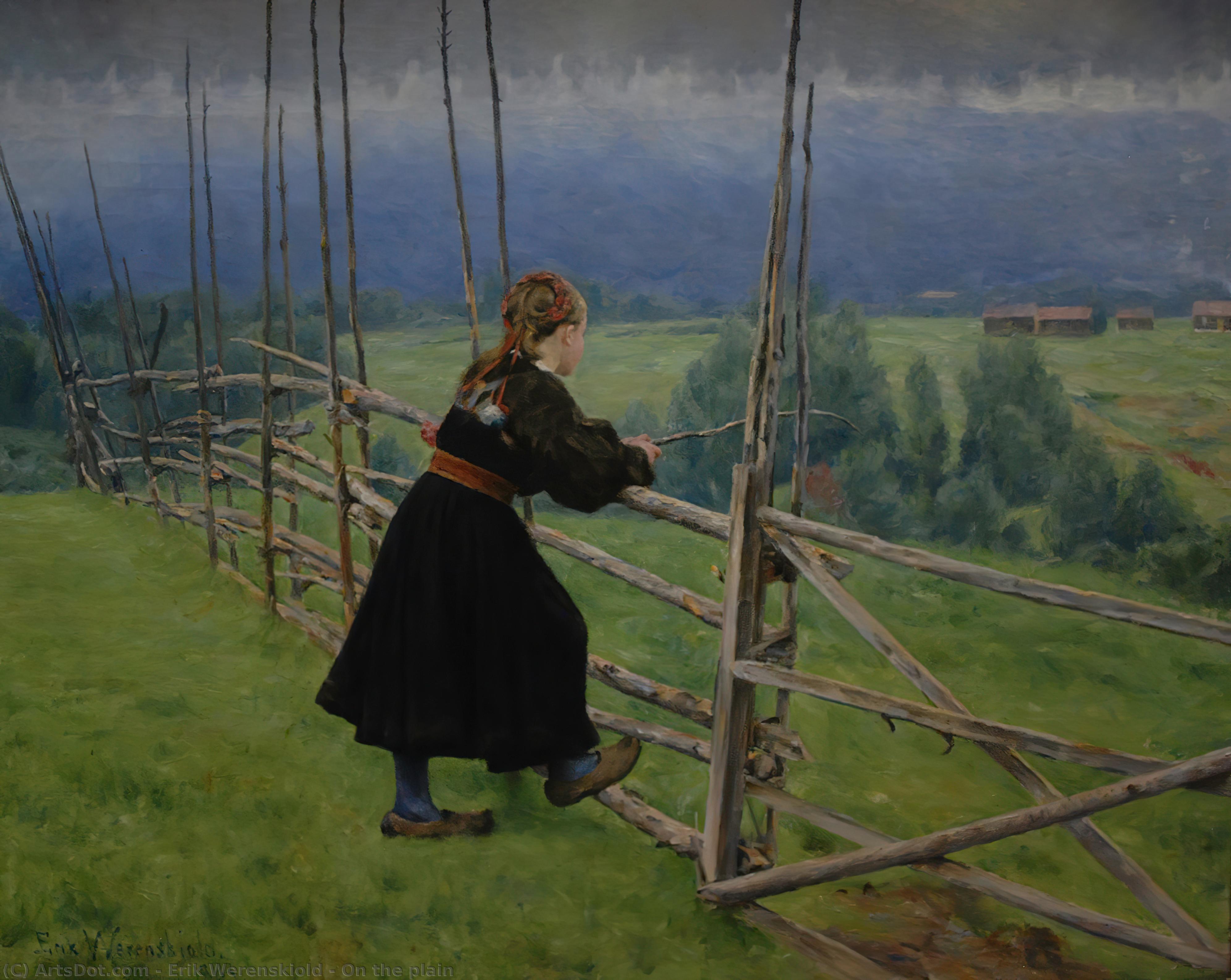 順序 油絵 プレーン, 1883 バイ Erik Werenskiold (1855-1938) | ArtsDot.com