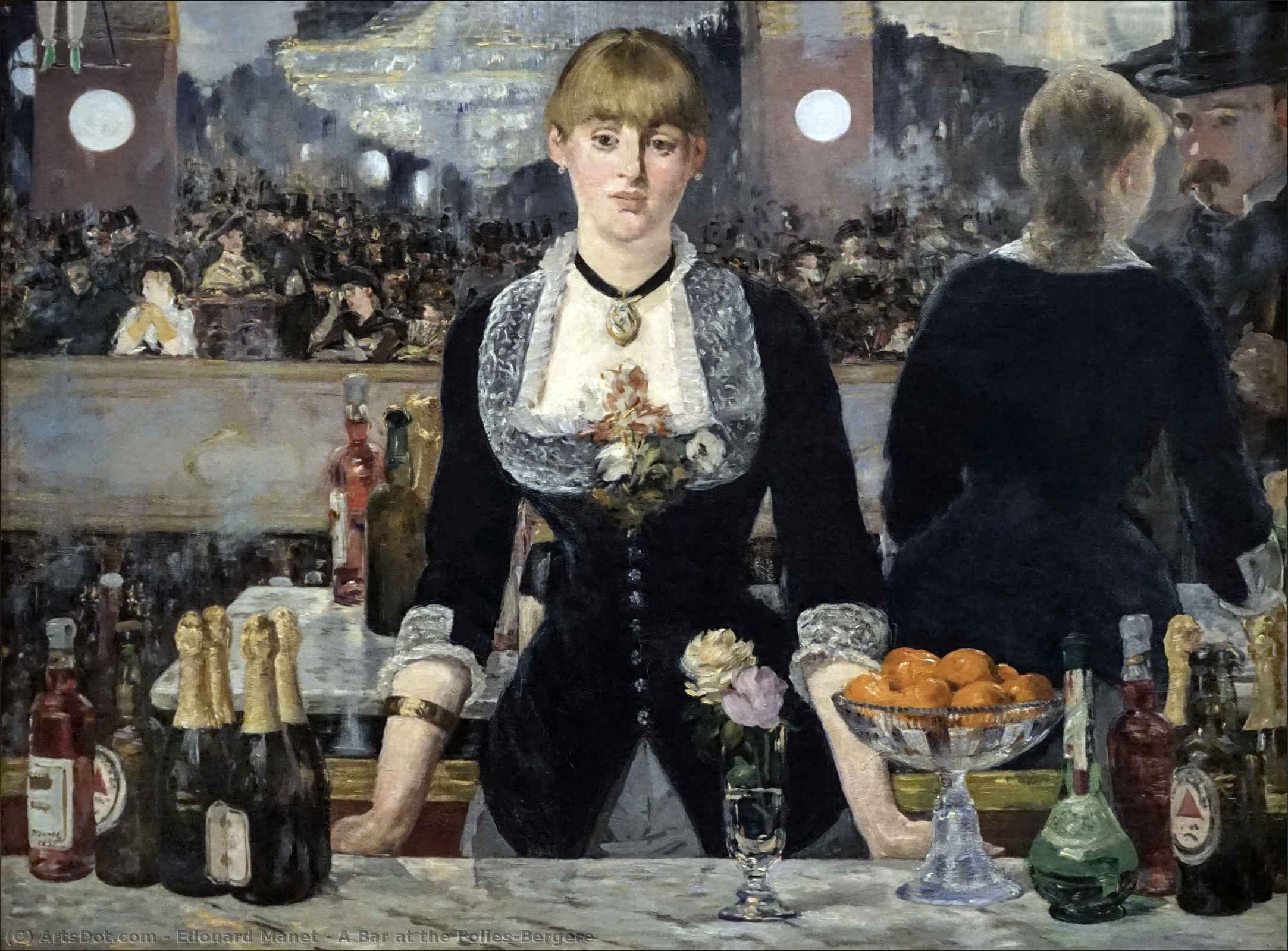 Compra Riproduzioni D'arte Del Museo Un bar al Folies-Bergere, 1882 di Edouard Manet (1832-1883, France) | ArtsDot.com