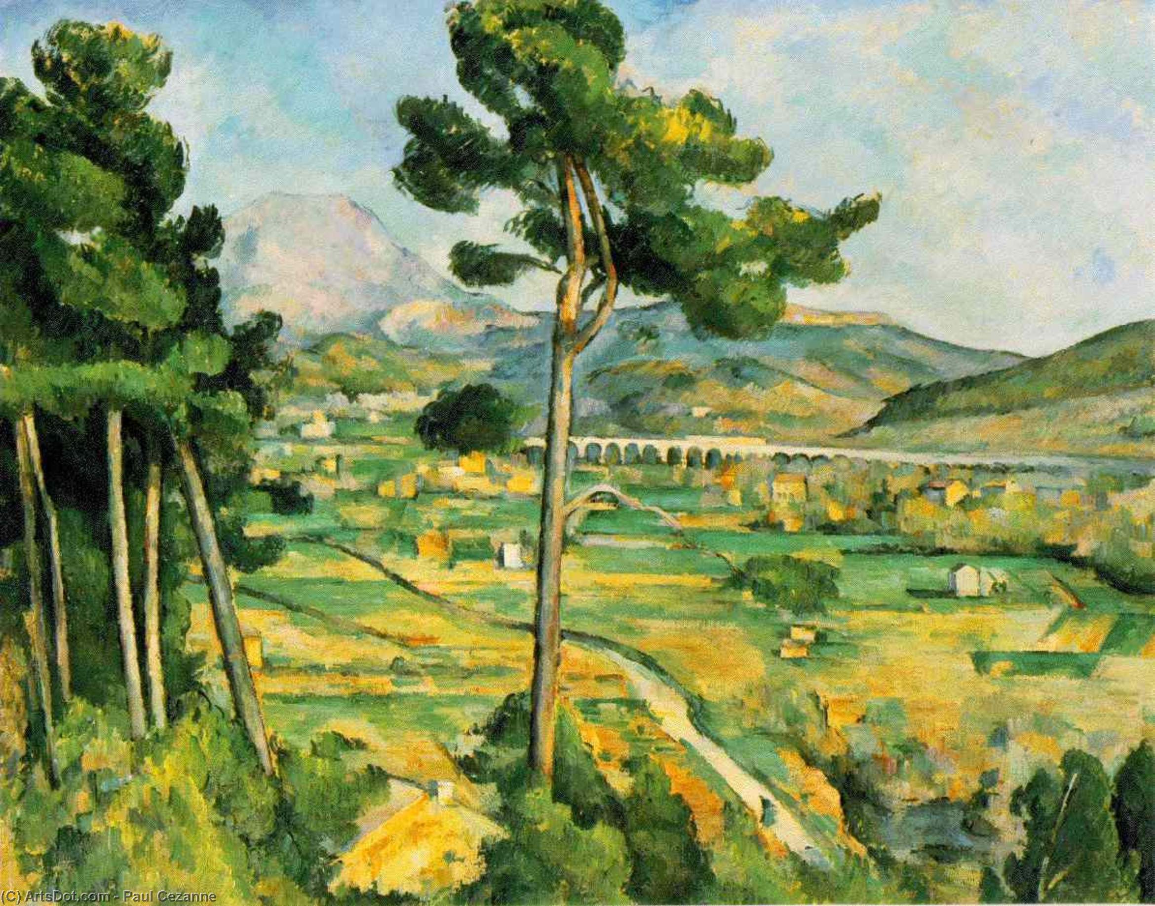 Compra Riproduzioni D'arte Del Museo Mont Sainte-Victoire (Metropolitan), 1885 di Paul Cezanne (1839-1906, France) | ArtsDot.com