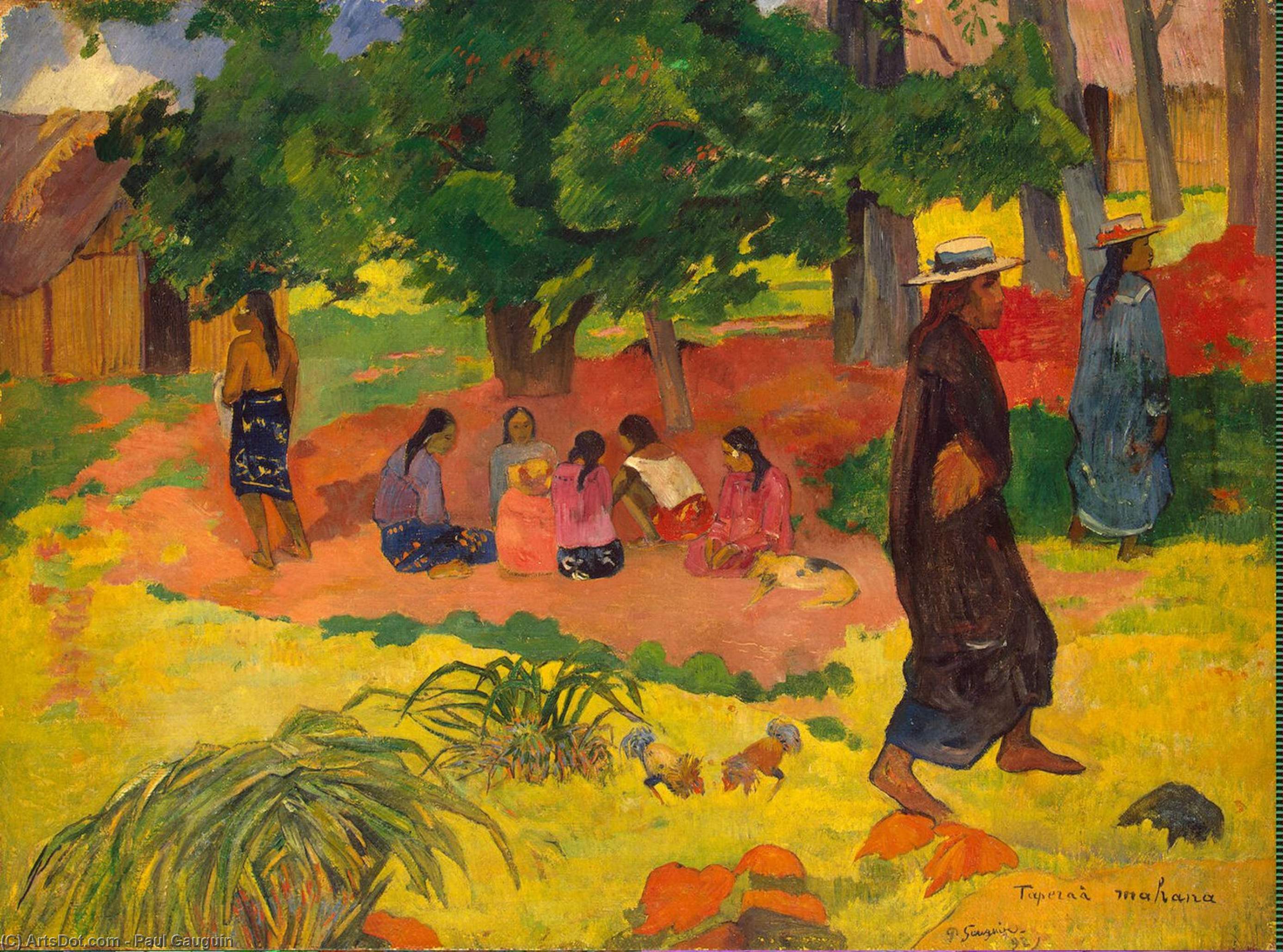 順序 「アート再現 タペラ・マハナ, 1892 バイ Paul Gauguin (1848-1903, France) | ArtsDot.com