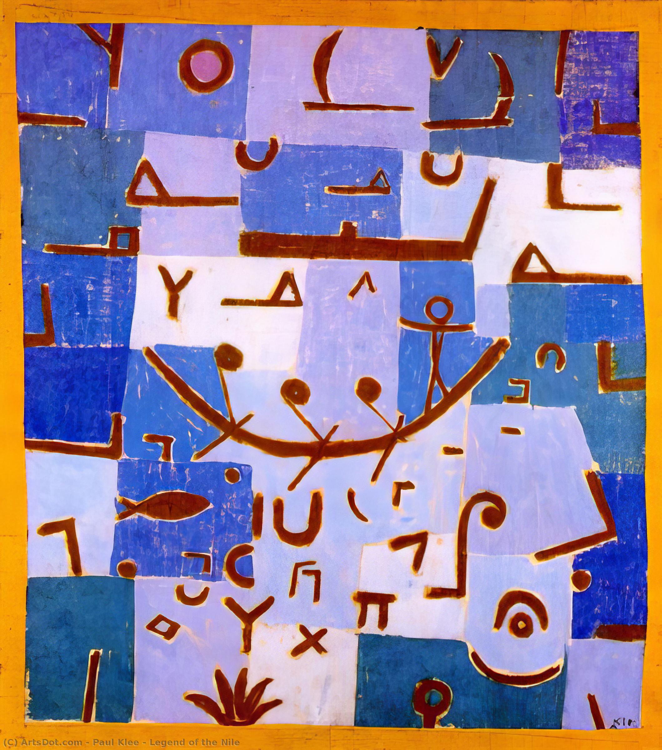 Order Art Reproductions Legend of the Nile, 1937 by Paul Klee (1879-1940, Switzerland) | ArtsDot.com