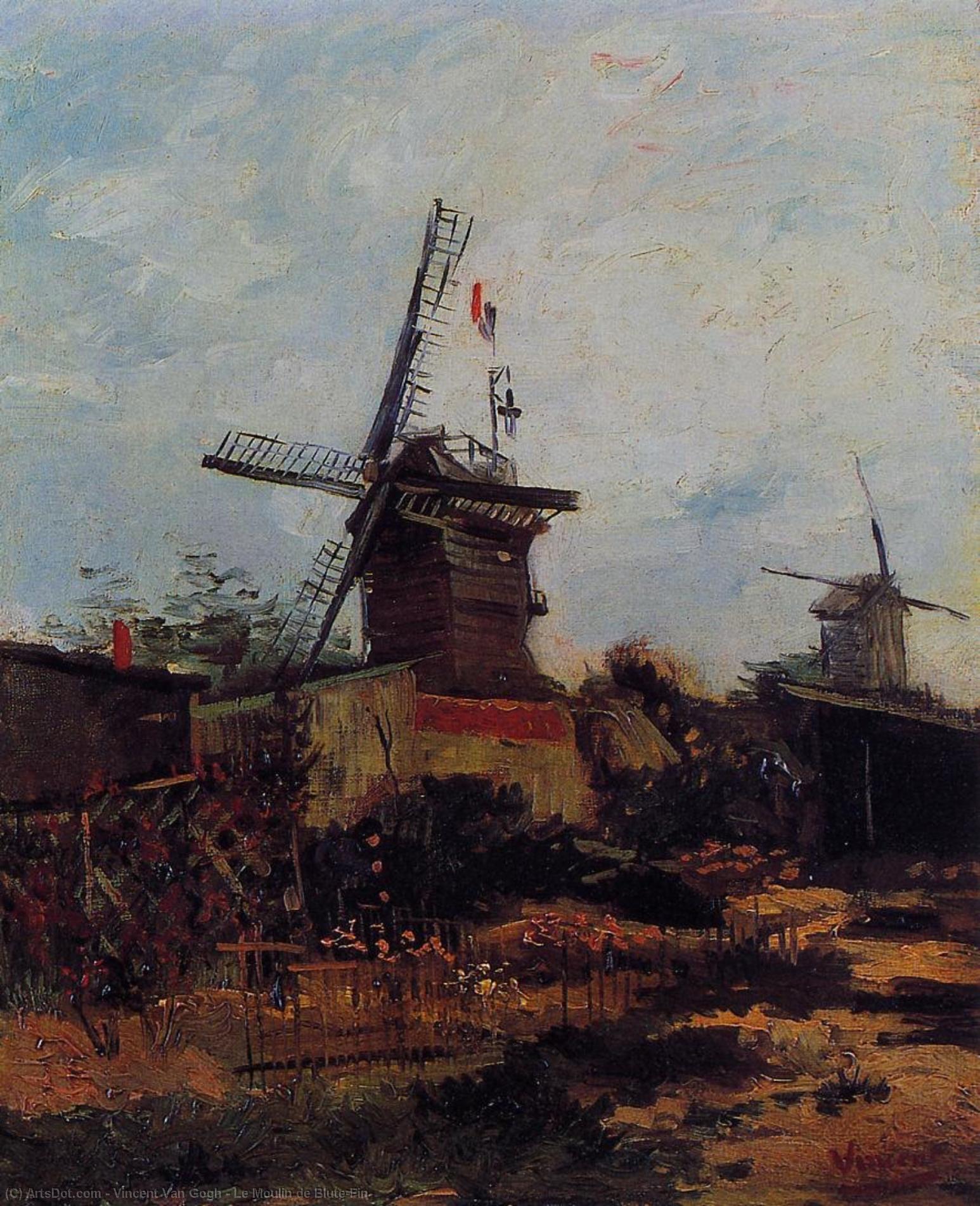 Order Paintings Reproductions Le Moulin de Blute-Fin, 1886 by Vincent Van Gogh (1853-1890, Netherlands) | ArtsDot.com