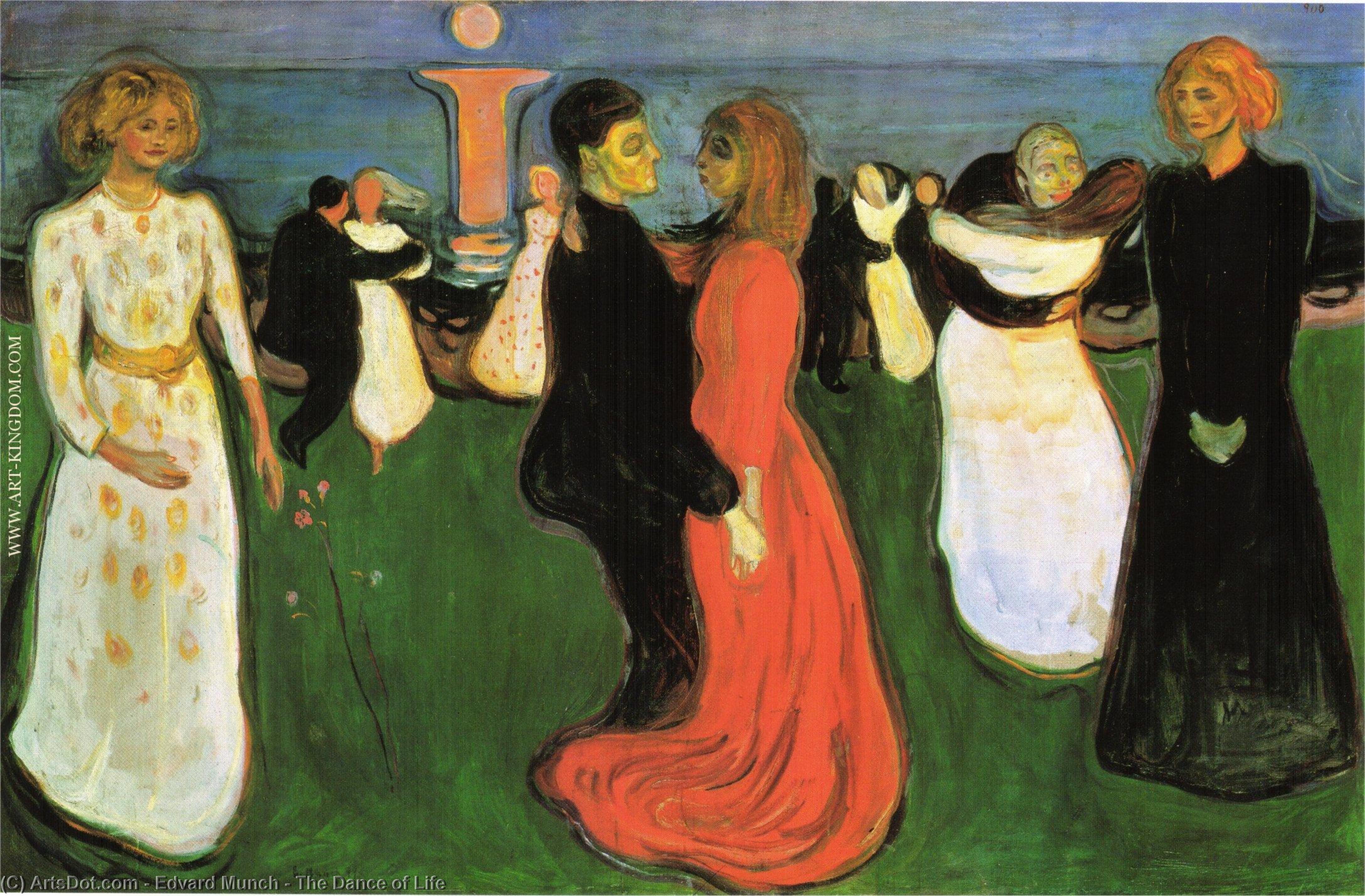 顺序 油畫 生命之舞, 1899 通过 Edvard Munch (1863-1944, Sweden) | ArtsDot.com