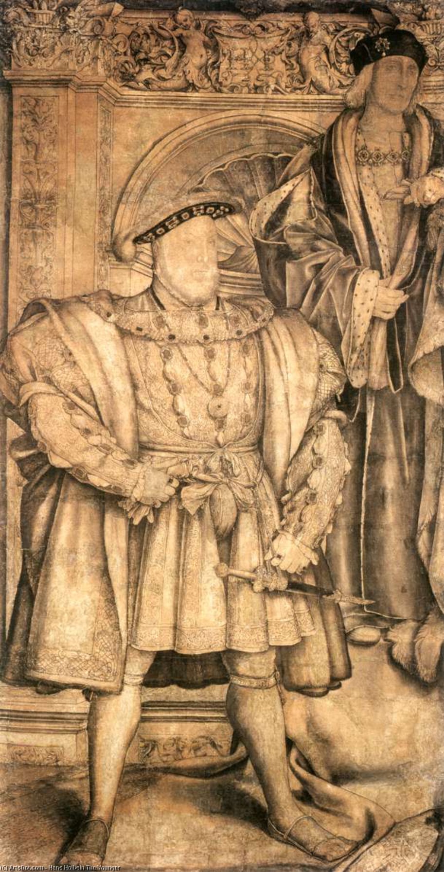 Ordem Reproduções De Pinturas Henrique VIII e Henrique VII, 1537 por Hans Holbein The Younger (1497-1543, Italy) | ArtsDot.com