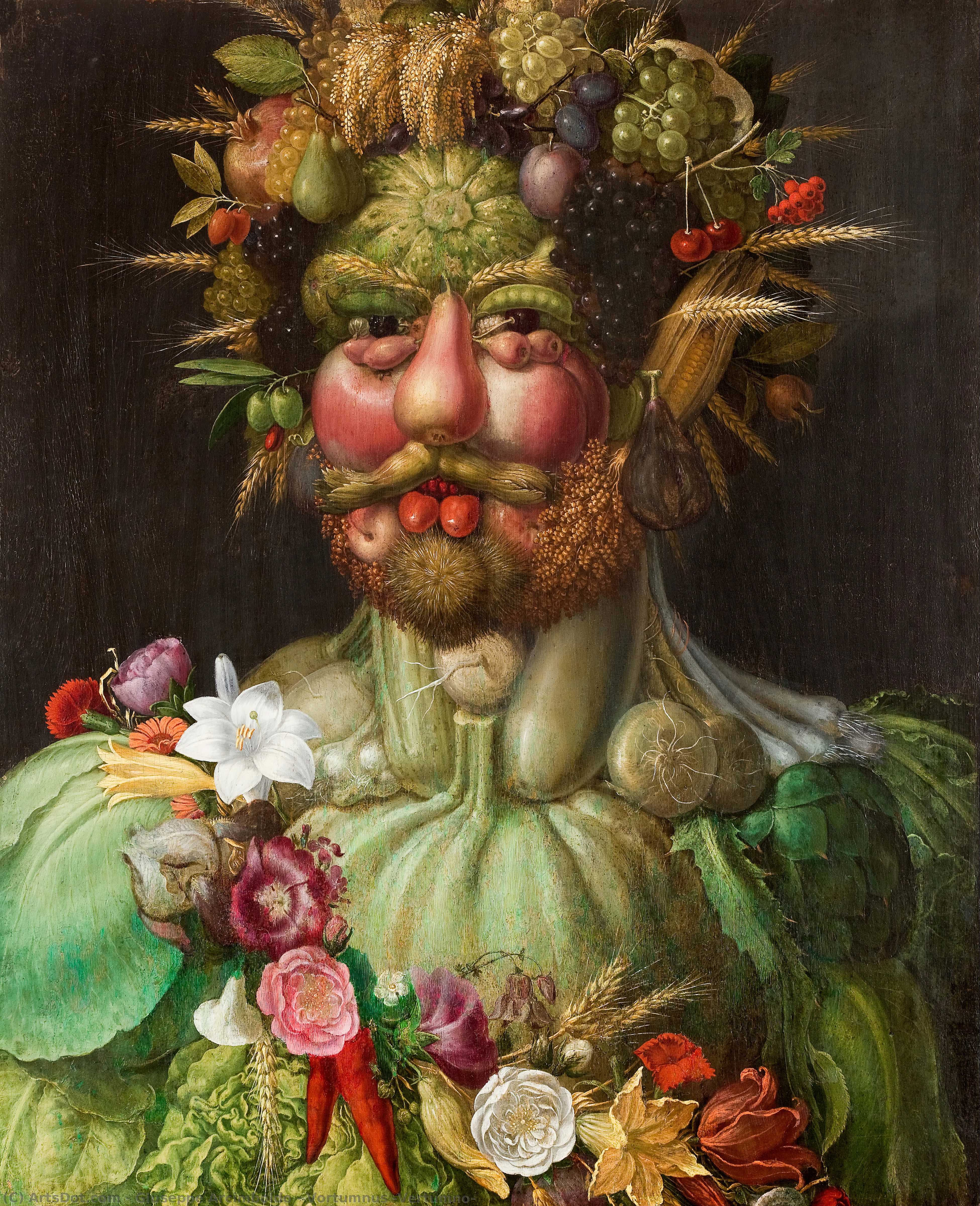 順序 「アート再現 バータムヌス(Vertumno), 1590 バイ Giuseppe Arcimboldo (1527-1593, Italy) | ArtsDot.com
