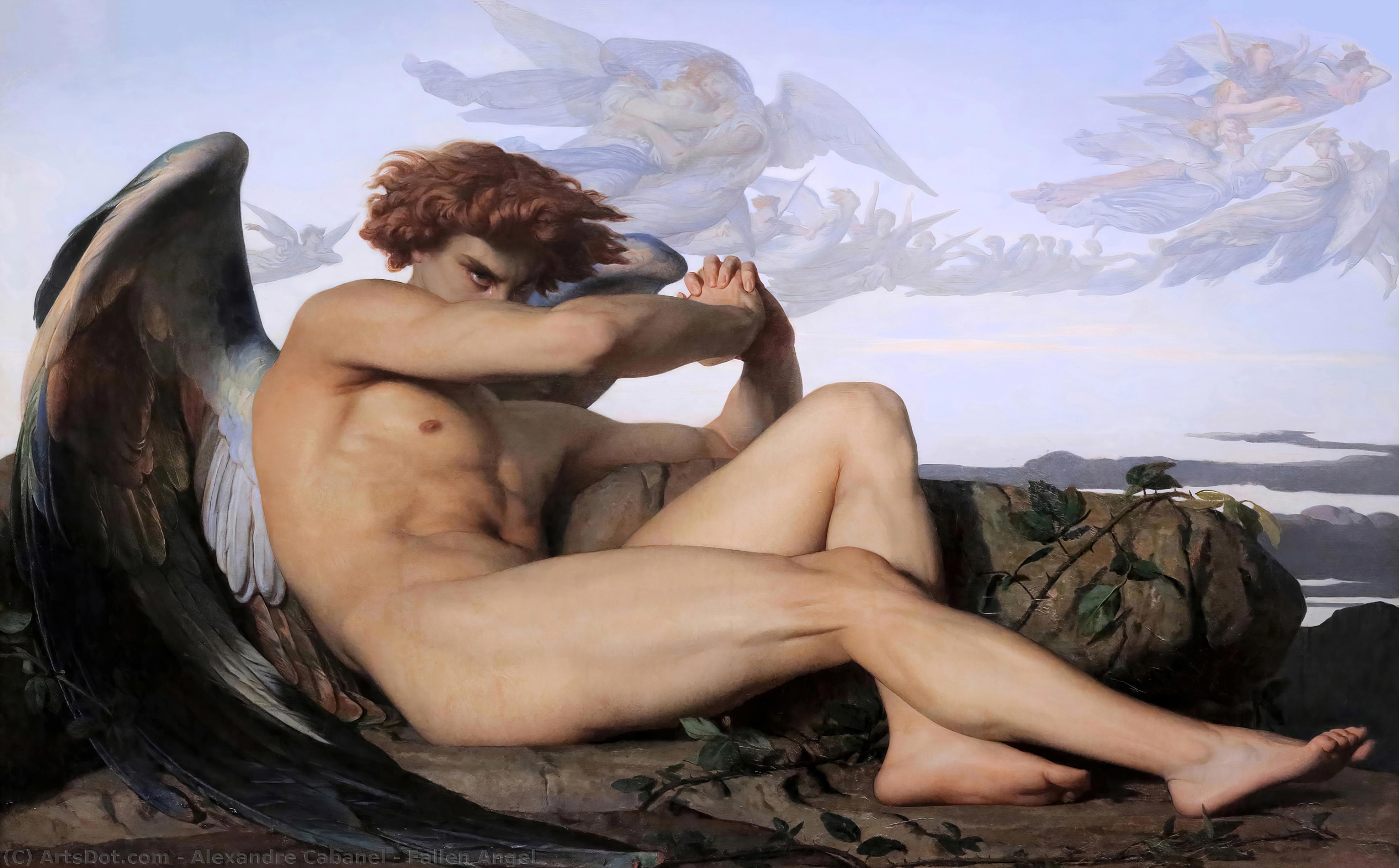 Compra Riproduzioni D'arte Del Museo Angelo di caduta, 1847 di Alexandre Cabanel (1875-1889, France) | ArtsDot.com