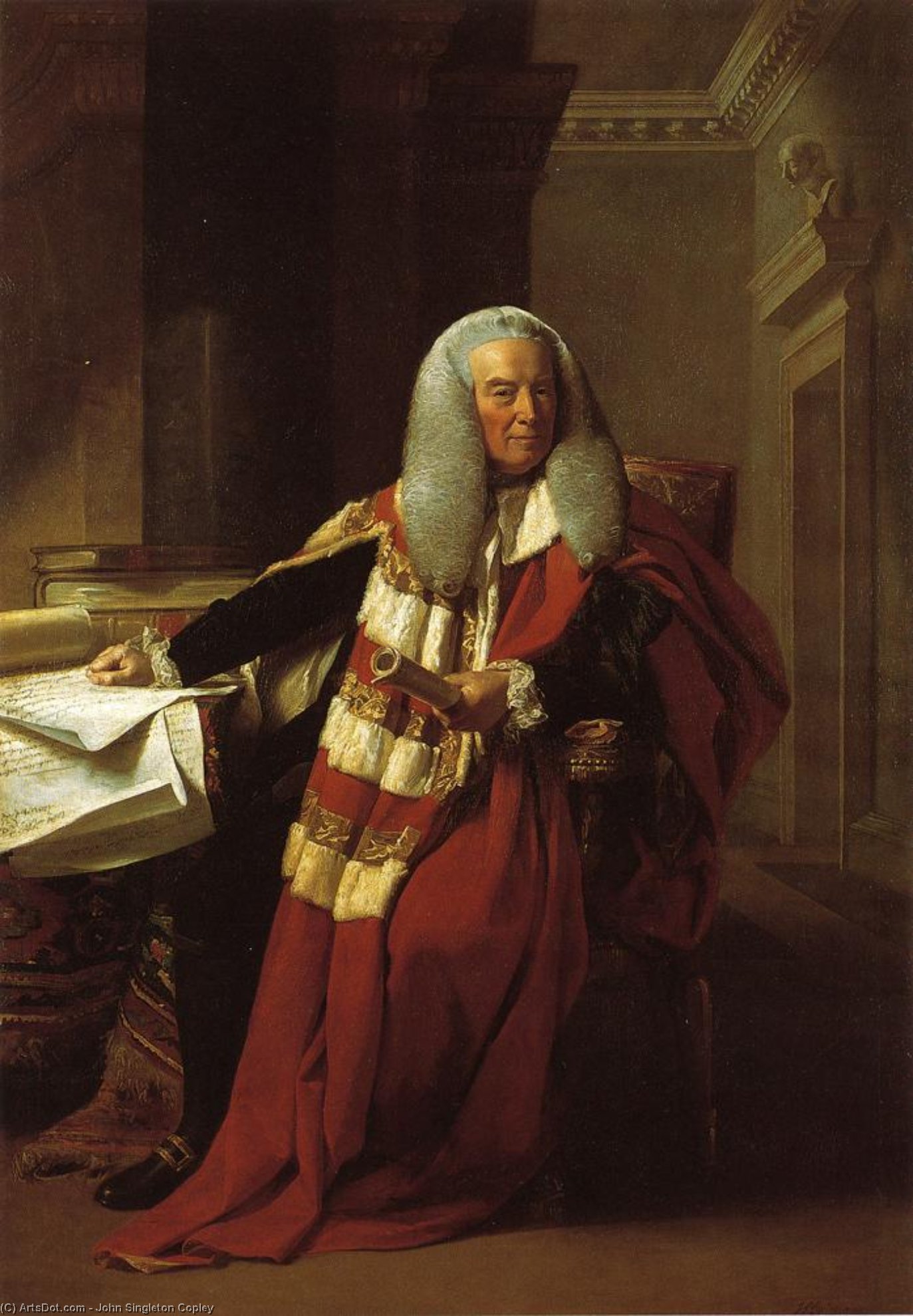 Buy Museum Art Reproductions William Murray, 1st Earl of Mansfield, 1783 by John Singleton Copley (1738-1815, United Kingdom) | ArtsDot.com