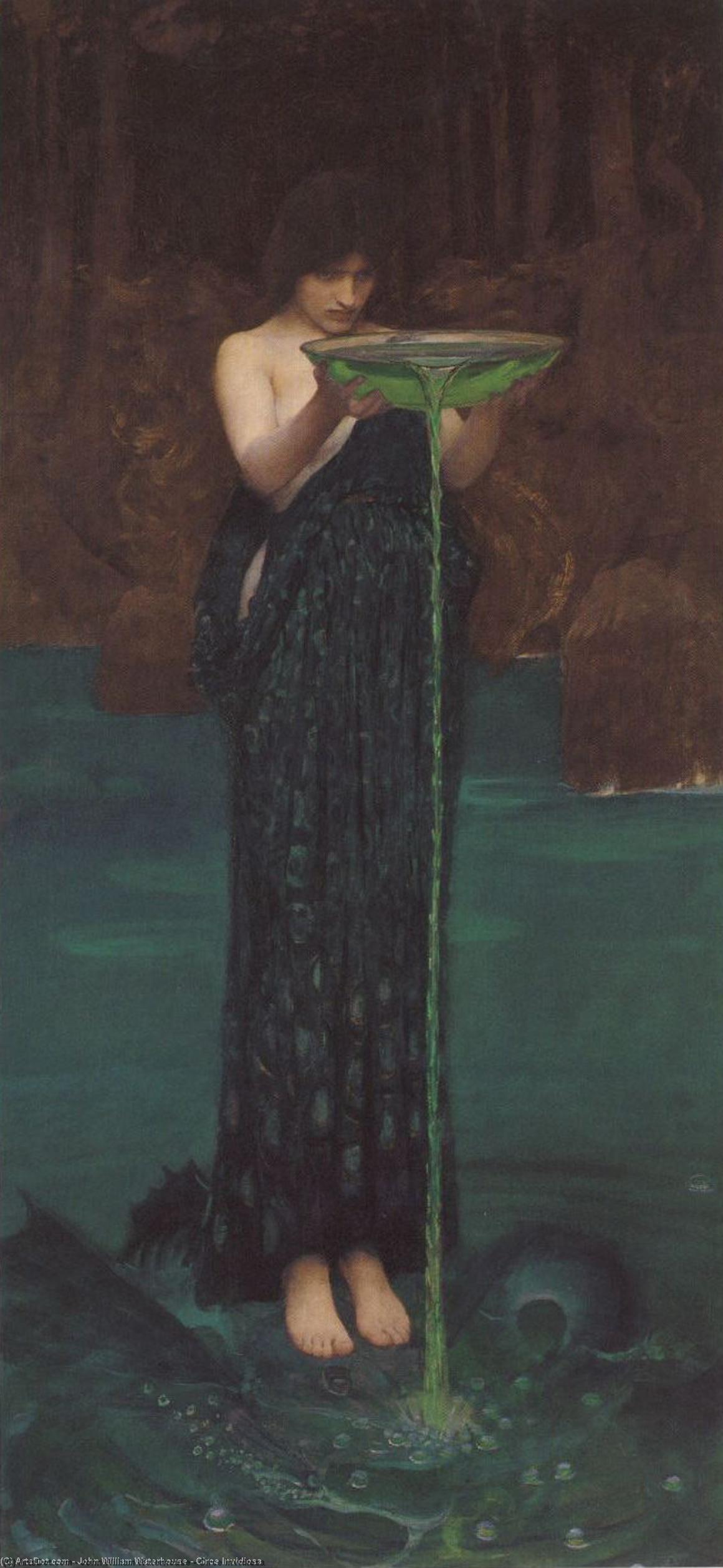 Order Art Reproductions Circe Invidiosa, 1892 by John William Waterhouse (1849-1917, Italy) | ArtsDot.com