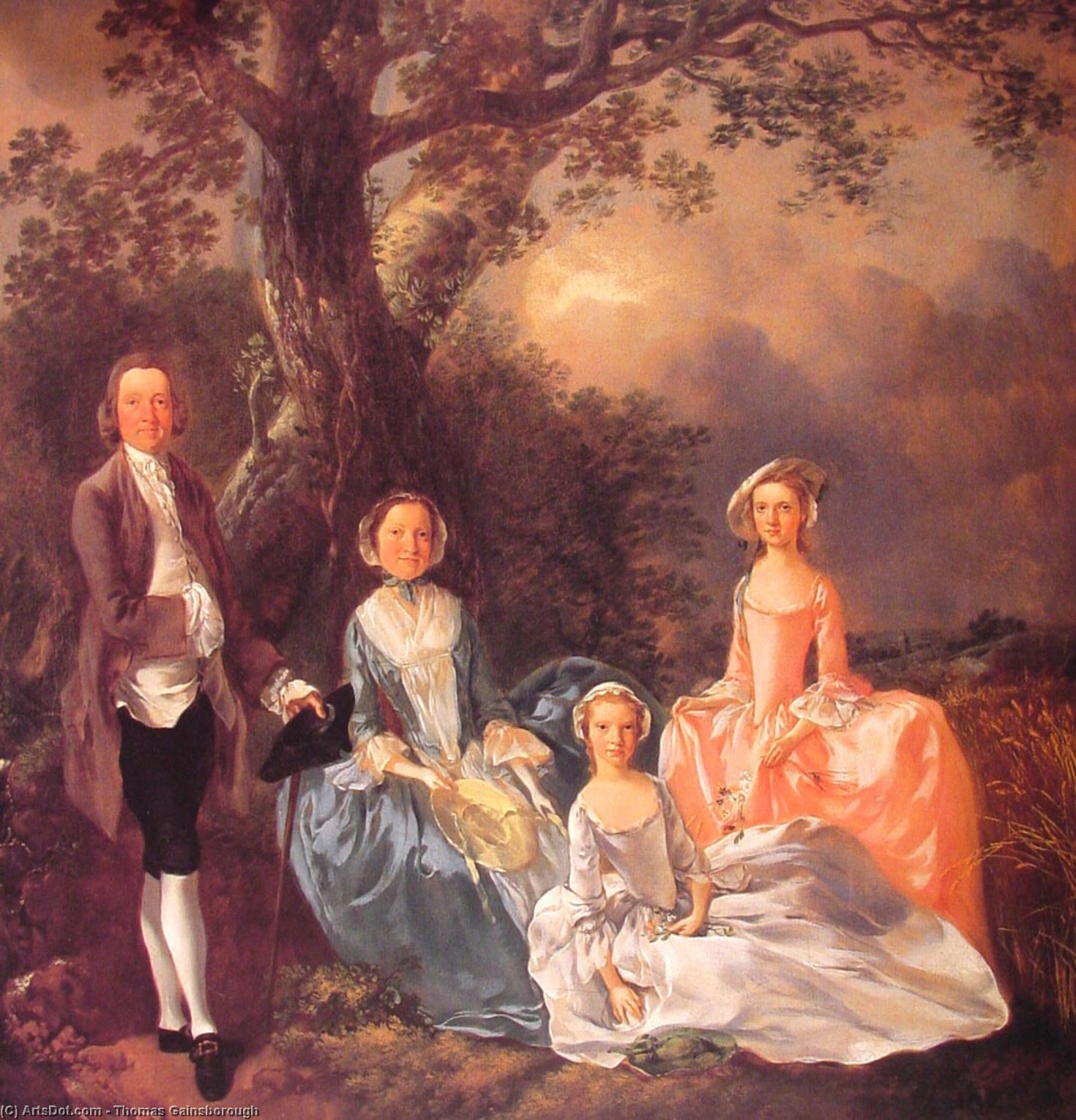 Order Art Reproductions The Gravenor Family, 1752 by Thomas Gainsborough (1727-1788, United Kingdom) | ArtsDot.com