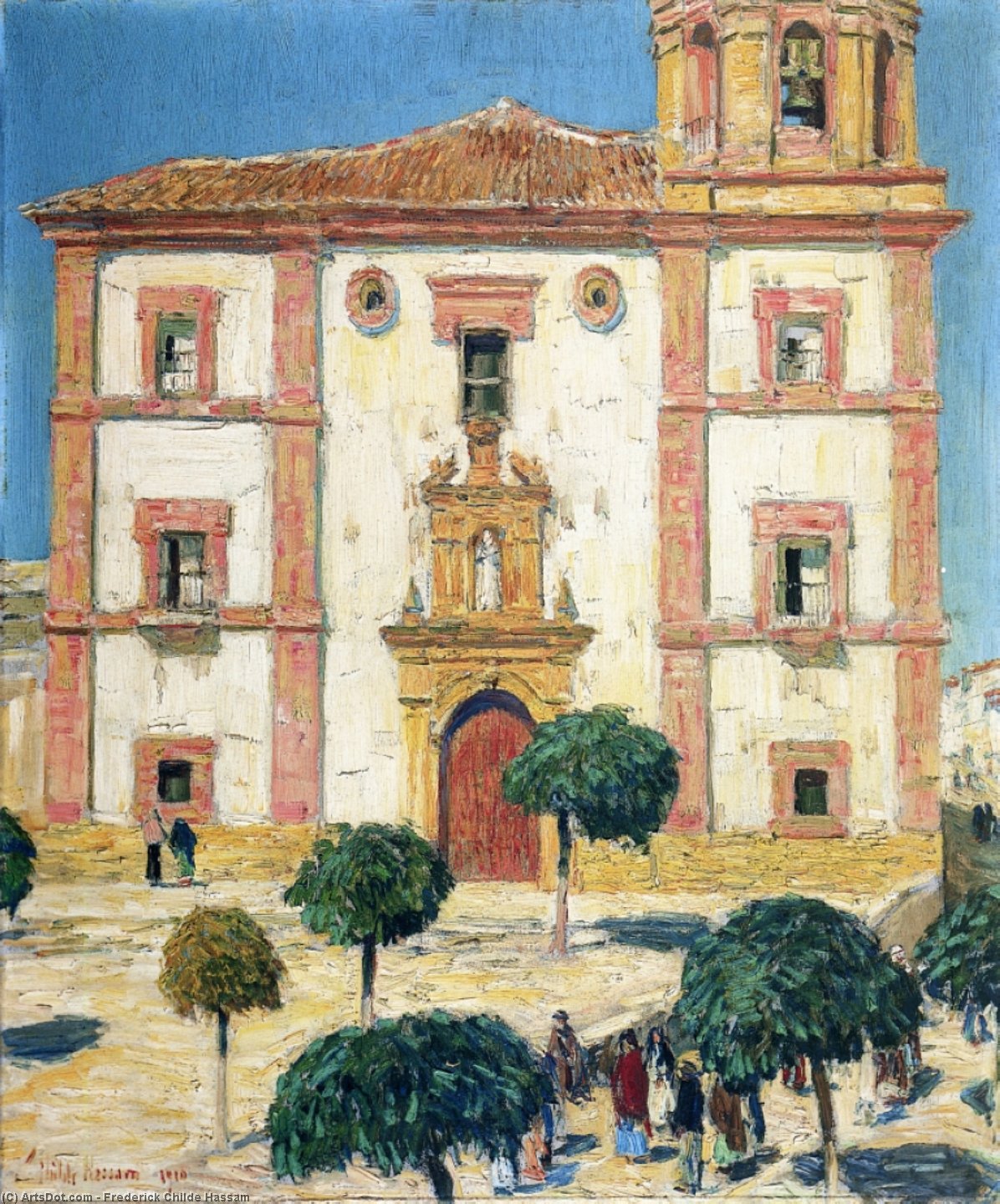 Buy Museum Art Reproductions Cathedral at Ronda, 1910 by Frederick Childe Hassam (1859-1935, United States) | ArtsDot.com