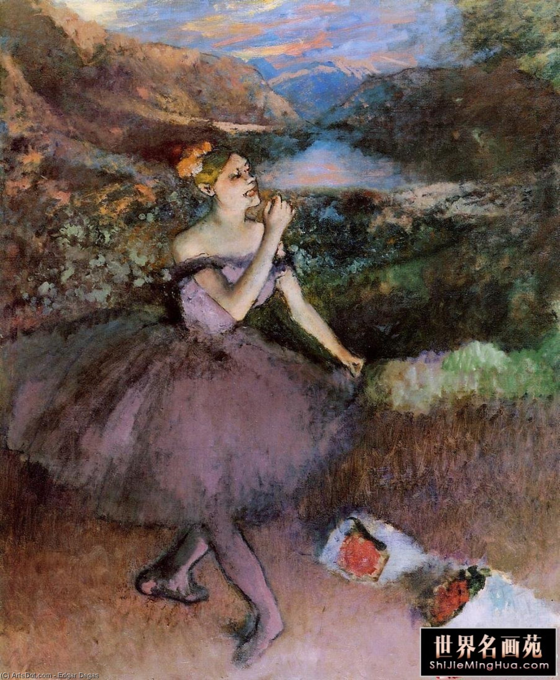 Ordinare Riproduzioni Di Quadri Ballerina con Bouquets, 1895 di Edgar Degas (1834-1917, France) | ArtsDot.com