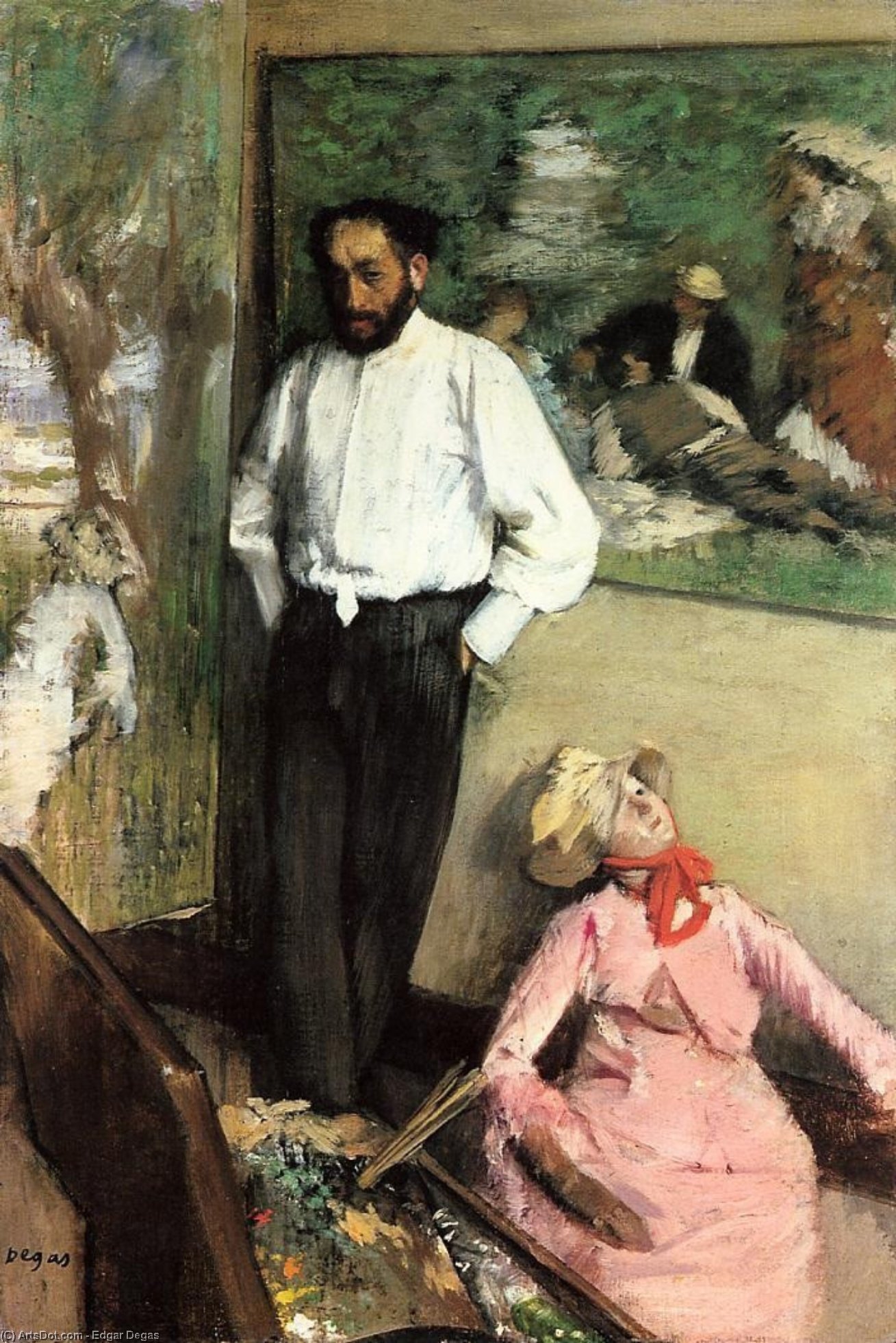Order Artwork Replica Portrait of Henri Michel-Levy, 1878 by Edgar Degas (1834-1917, France) | ArtsDot.com
