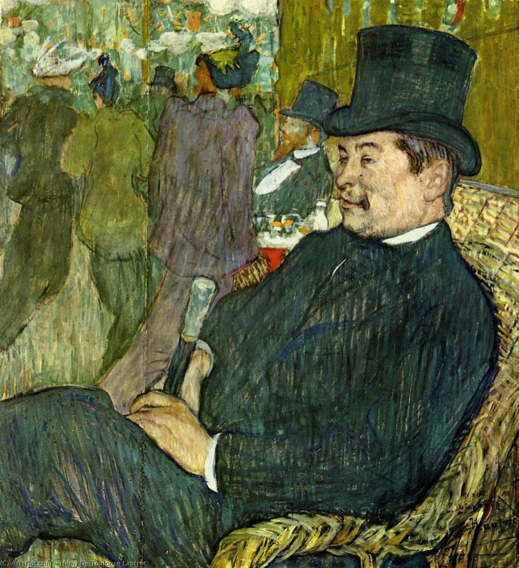 Obtenir Reproductions De Peintures M. Delaporte au Jardin de Paris, 1893 de Henri De Toulouse Lautrec (1864-1901, France) | ArtsDot.com