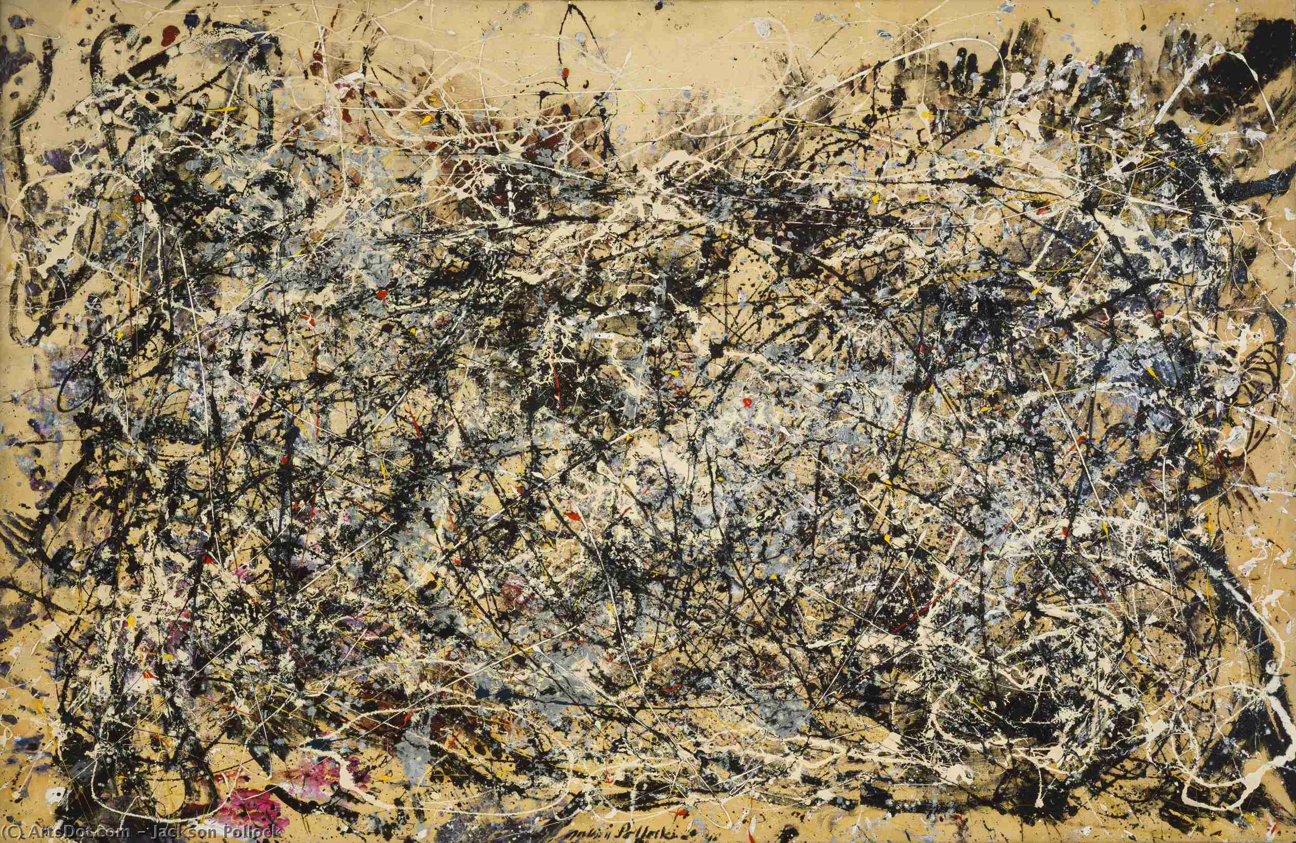 Pedir Reproducciones De Bellas Artes Número 1, 1949, 1950 de Jackson Pollock (Inspirado por) (1912-1956, United States) | ArtsDot.com