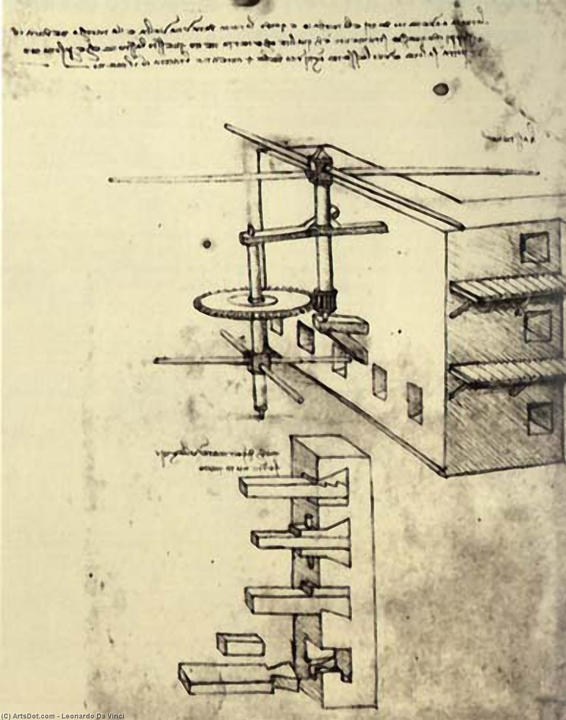 Ordinare Riproduzioni Di Belle Arti Difesa dell`assedio 1, 1481 di Leonardo Da Vinci (1452-1519, Italy) | ArtsDot.com