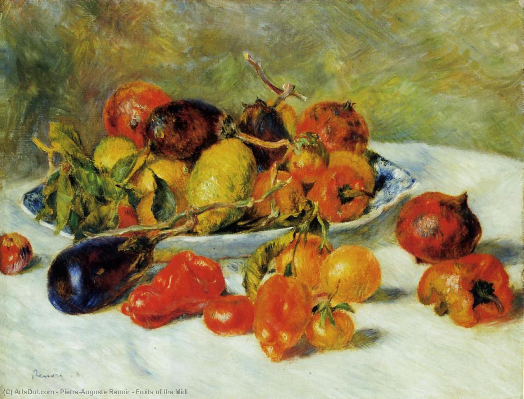Compre Museu De Reproduções De Arte Frutas do Midi, 1881 por Pierre-Auguste Renoir (1841-1919, France) | ArtsDot.com