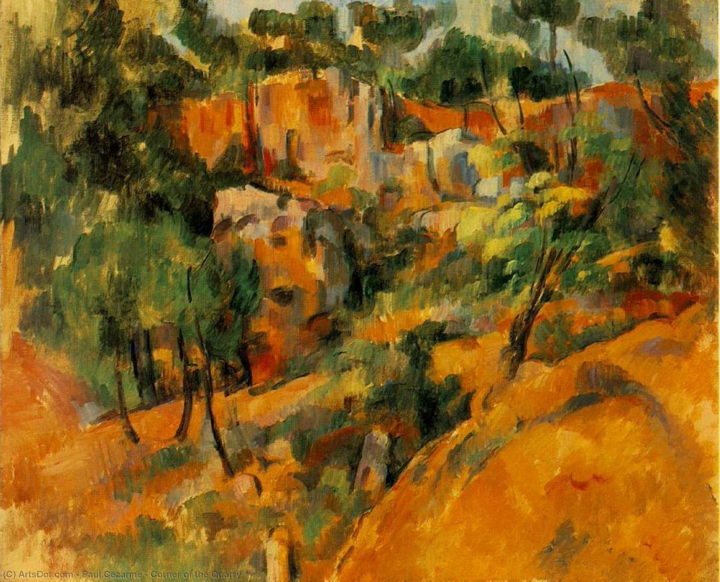 顺序 油畫 Quarry角。, 1900 通过 Paul Cezanne (1839-1906, France) | ArtsDot.com