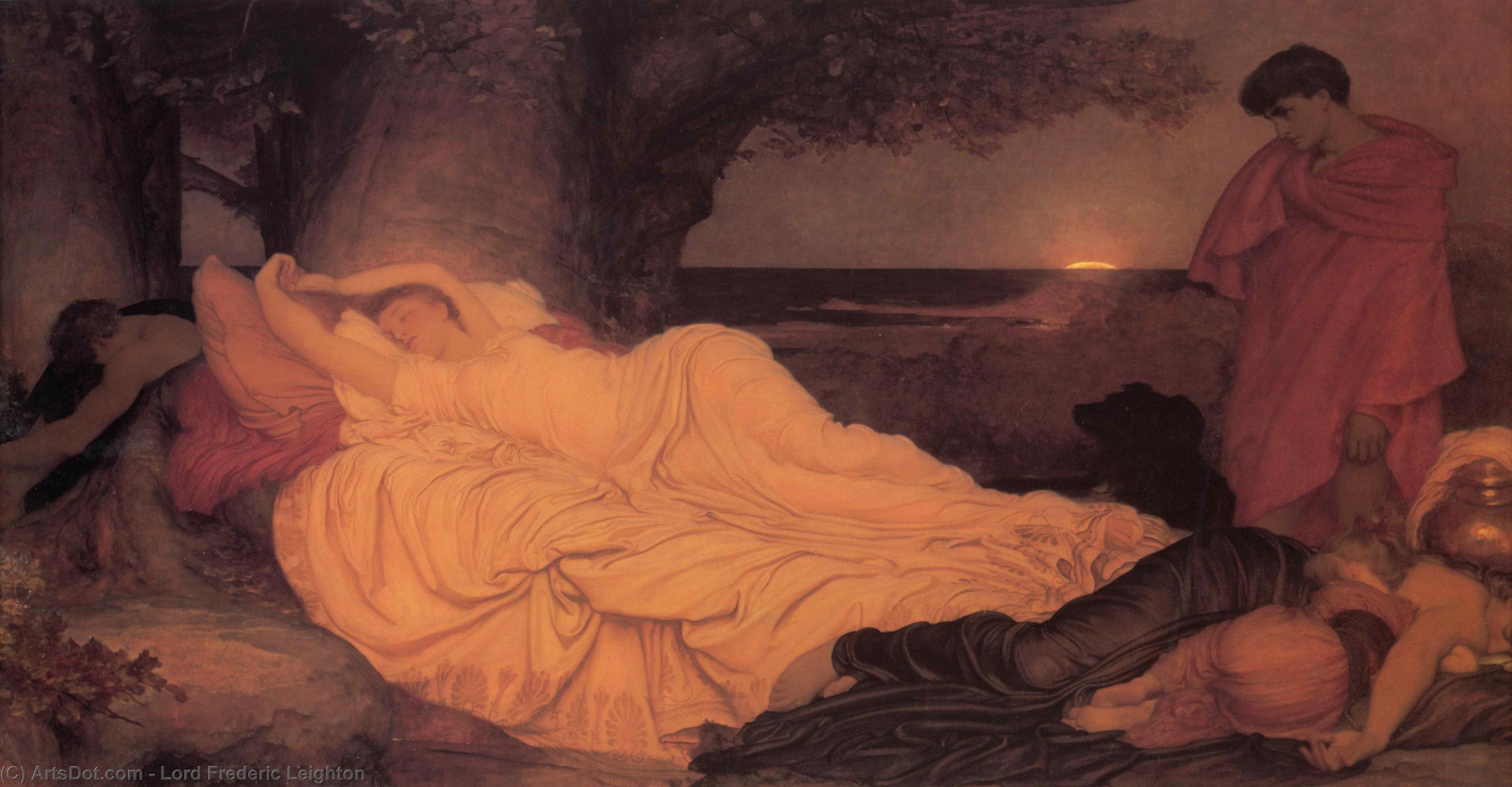 顺序 油畫 Cymon and Iphigenia 。, 1884 通过 Lord Frederic Leighton | ArtsDot.com