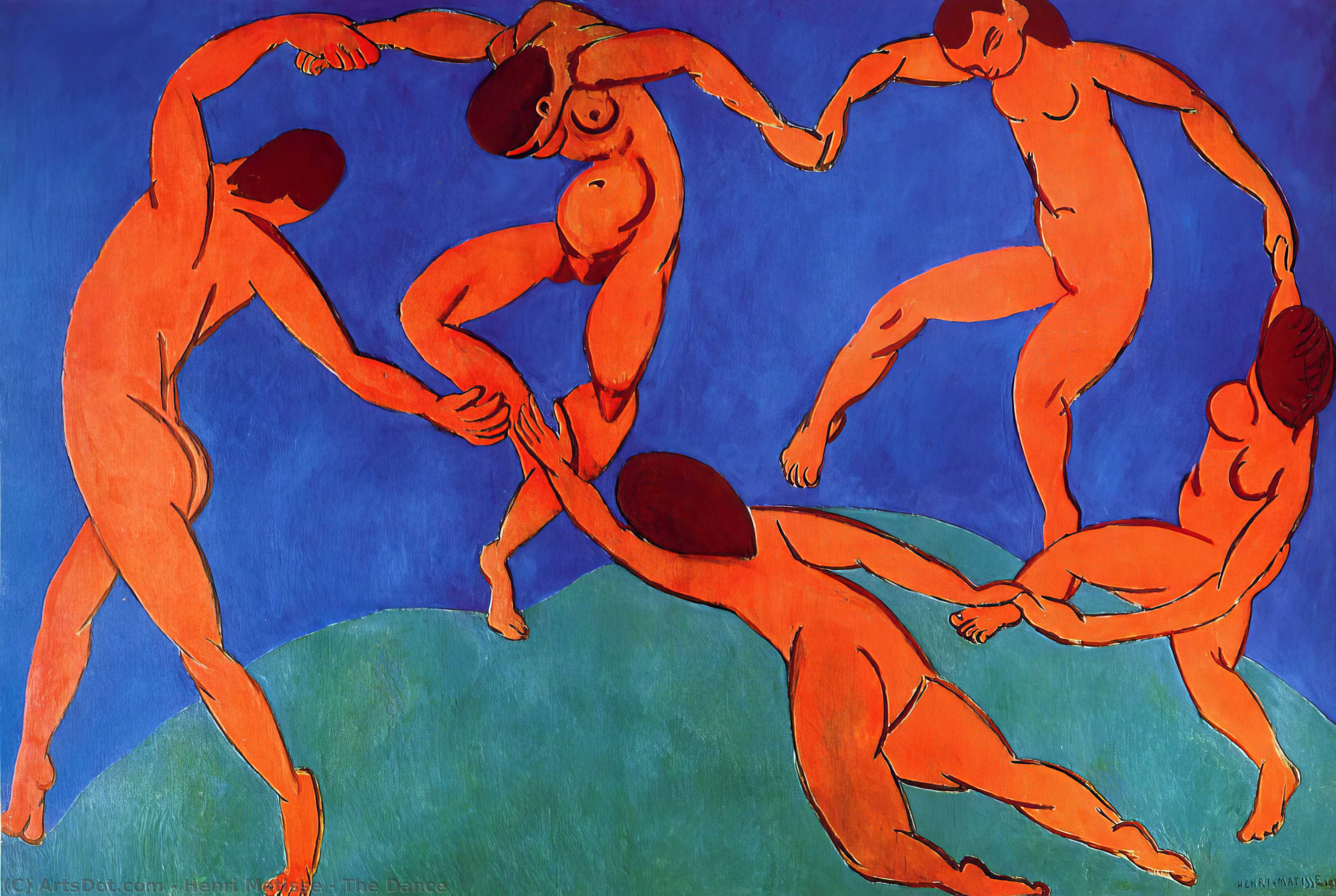 Ordinare Riproduzioni D'arte La danza, 1909 di Henri Matisse (Ispirato da) (1869-1954, France) | ArtsDot.com