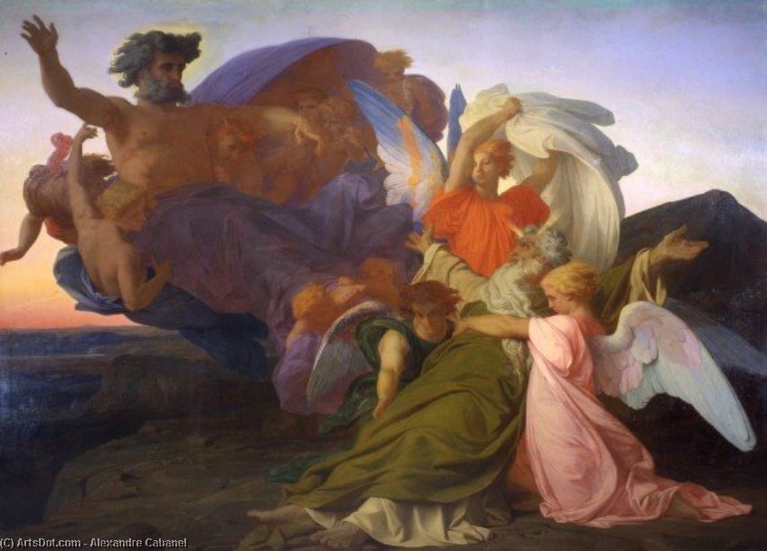 Order Oil Painting Replica Death of Moses, 1851 by Alexandre Cabanel (1875-1889, France) | ArtsDot.com