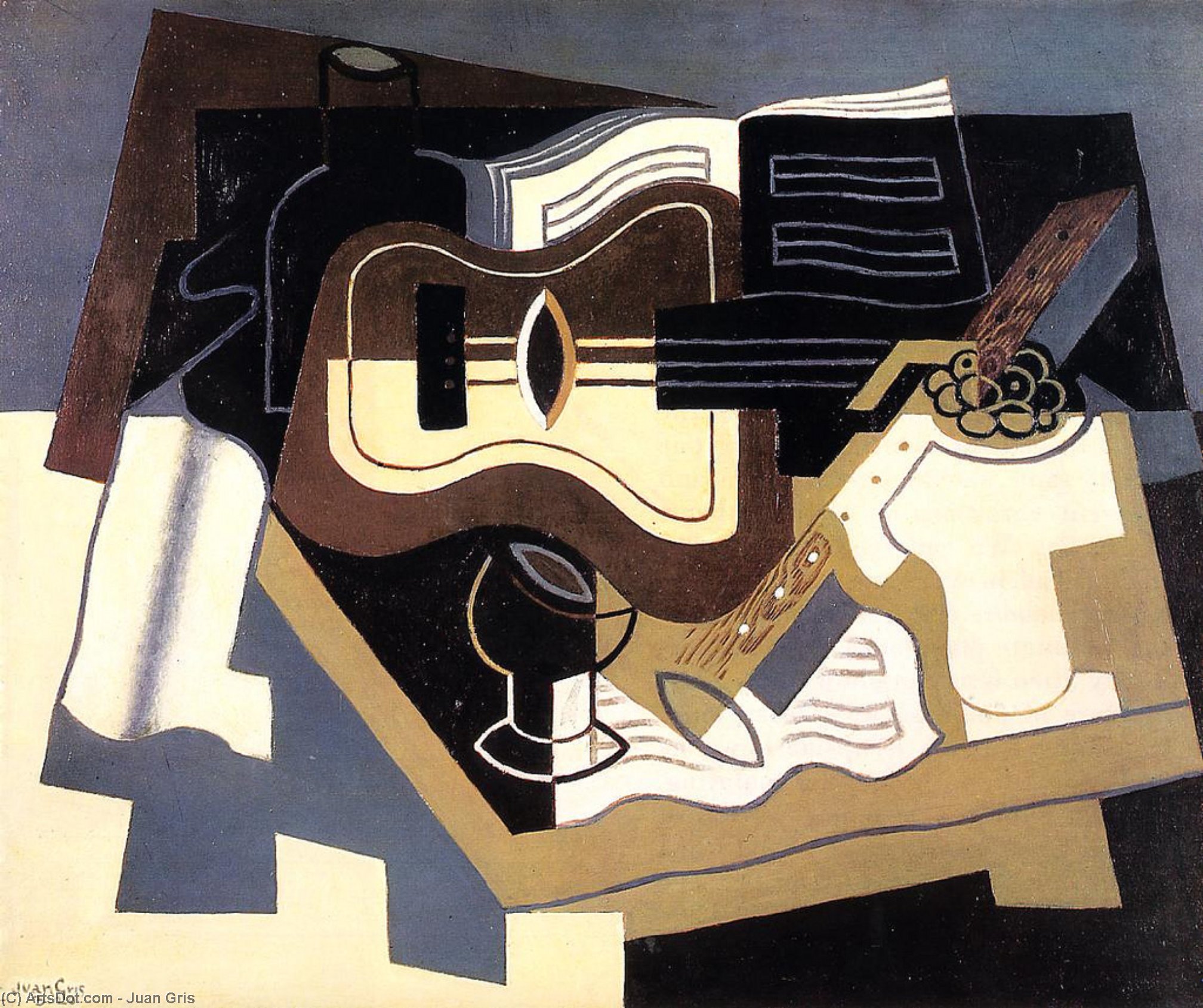 Buy Museum Art Reproductions Guitar with Clarinet, 1920 by Juan Gris (1887-1927, Spain) | ArtsDot.com