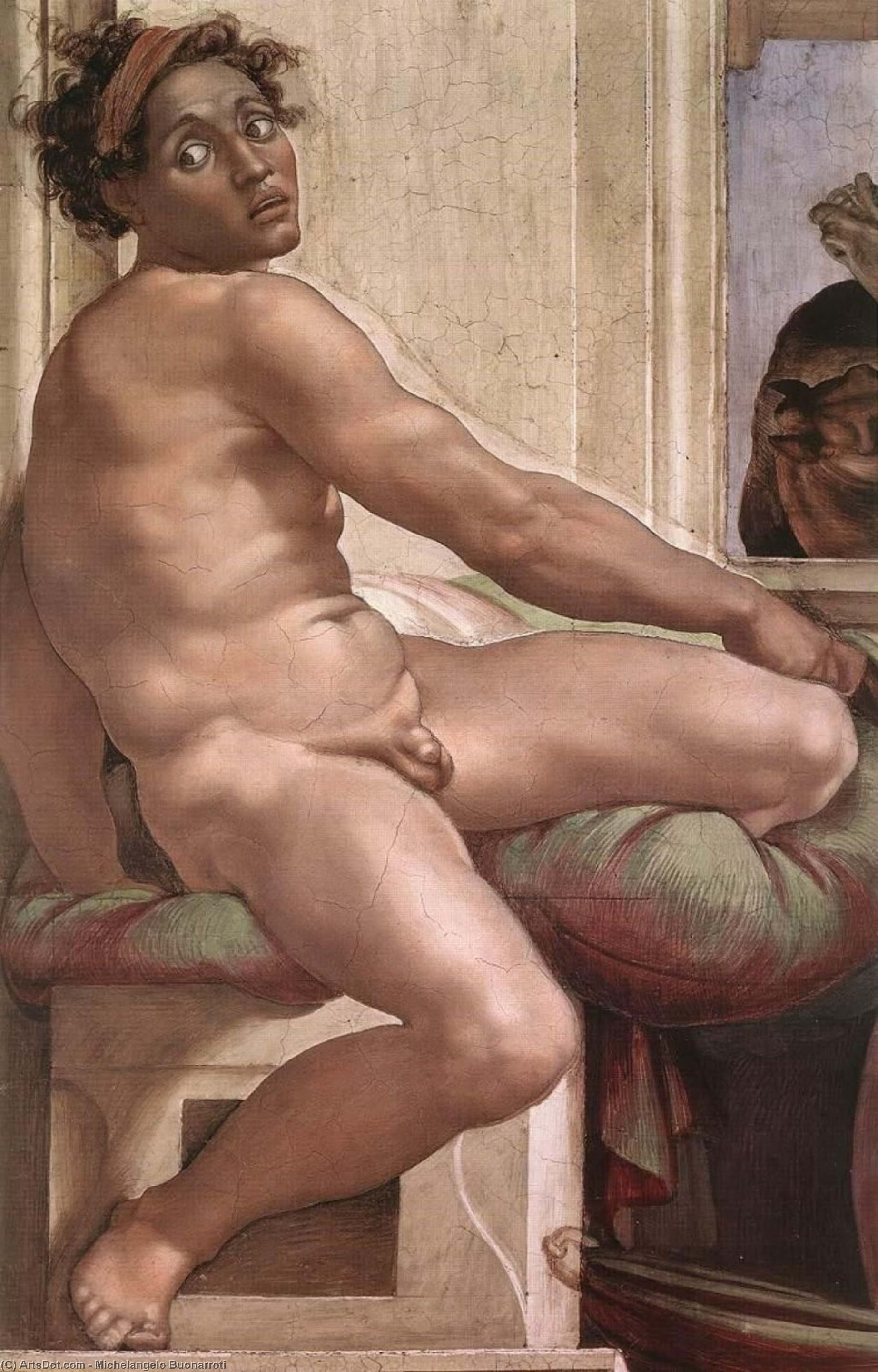 Ordinare Riproduzioni Di Belle Arti Ignudo (18), 1509 di Michelangelo Buonarroti (1475-1564, Italy) | ArtsDot.com