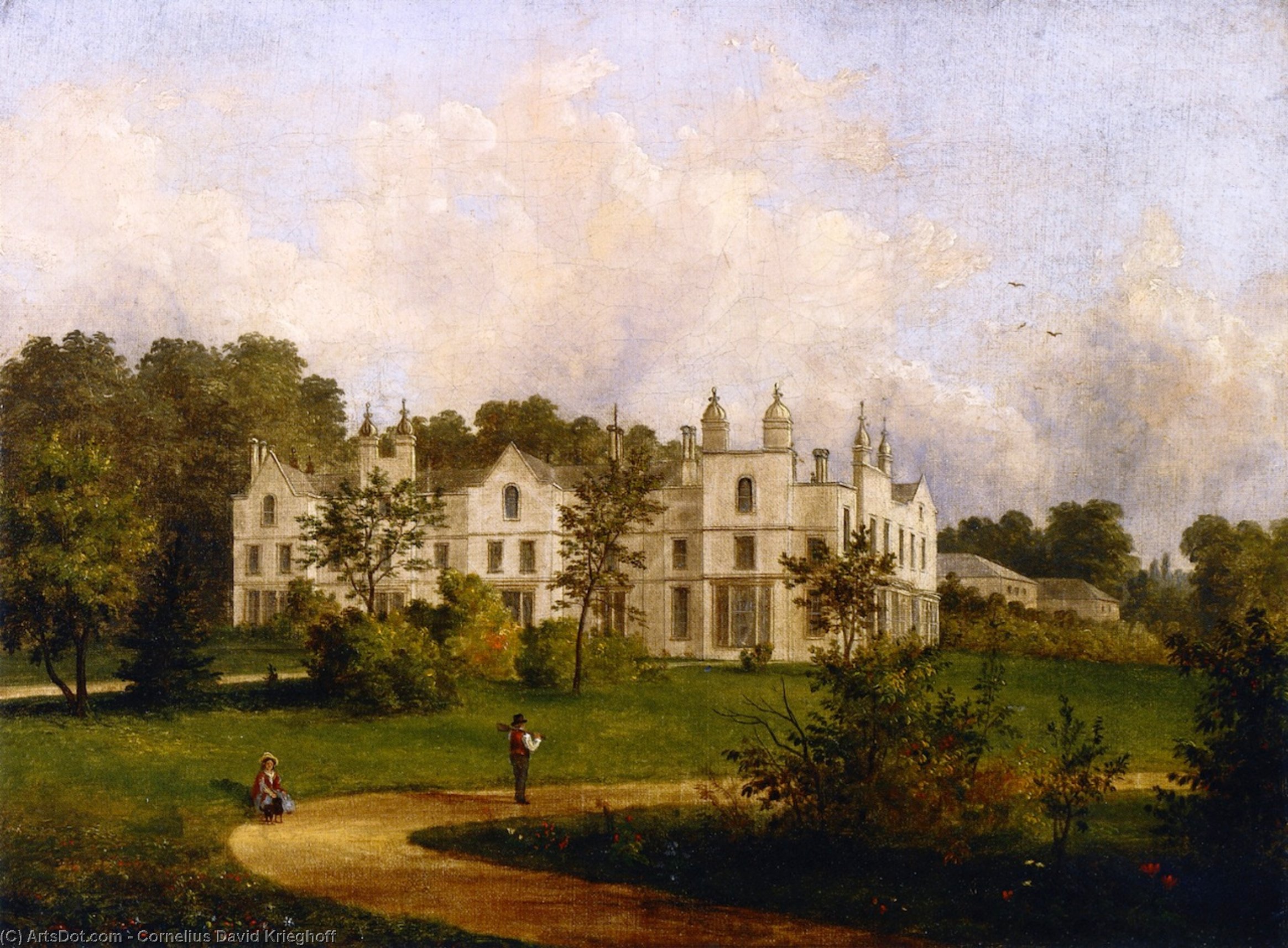 Buy Museum Art Reproductions King`s Walden, Hertfordshire, 1846 by Cornelius David Krieghoff (1815-1872, Netherlands) | ArtsDot.com