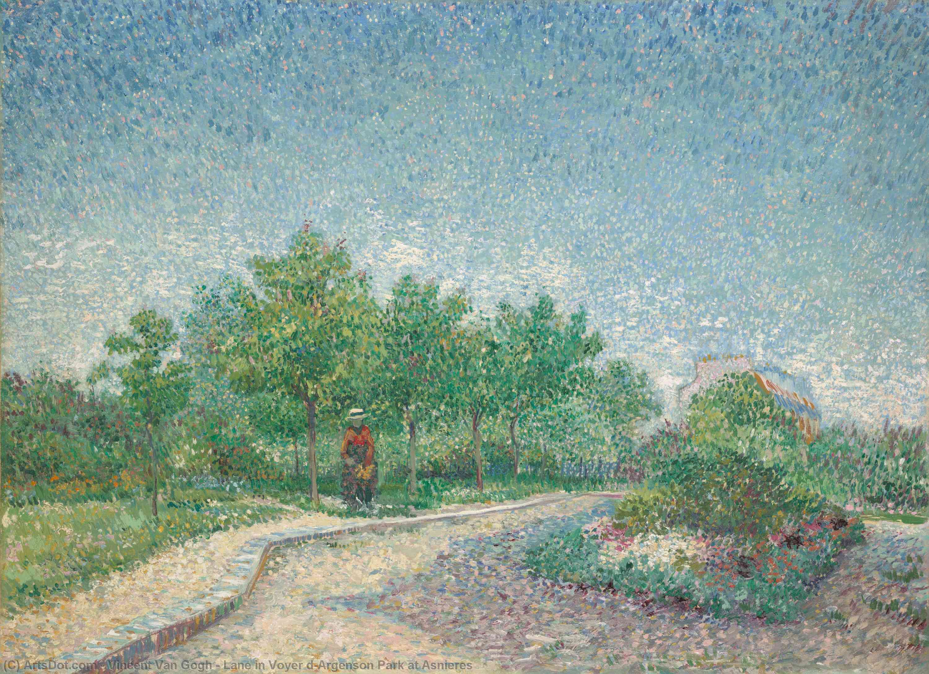 Buy Museum Art Reproductions Lane in Voyer d`Argenson Park at Asnieres, 1887 by Vincent Van Gogh (1853-1890, Netherlands) | ArtsDot.com