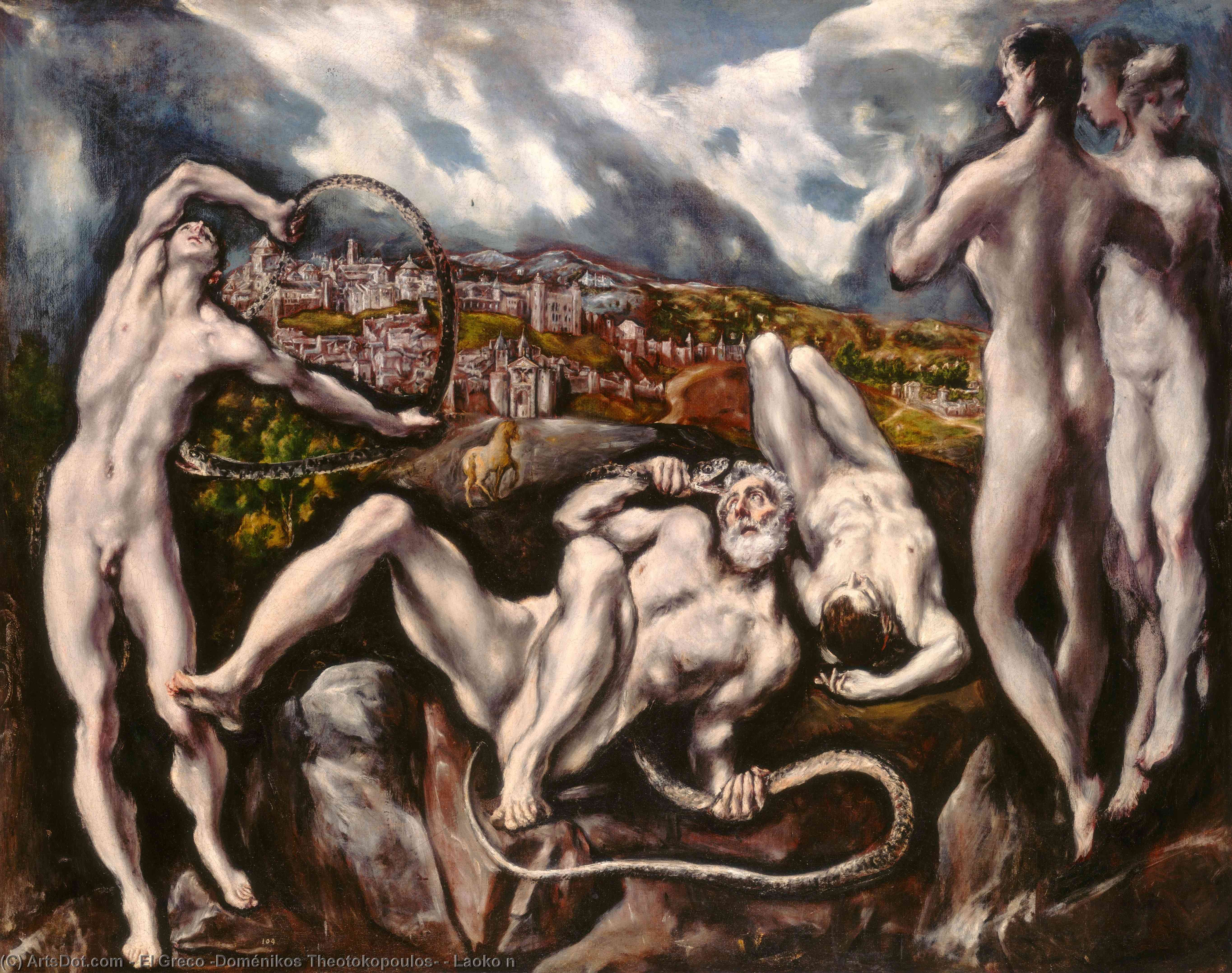 Buy Museum Art Reproductions Laoko n, 1610 by El Greco (Doménikos Theotokopoulos) (1541-1614, Greece) | ArtsDot.com