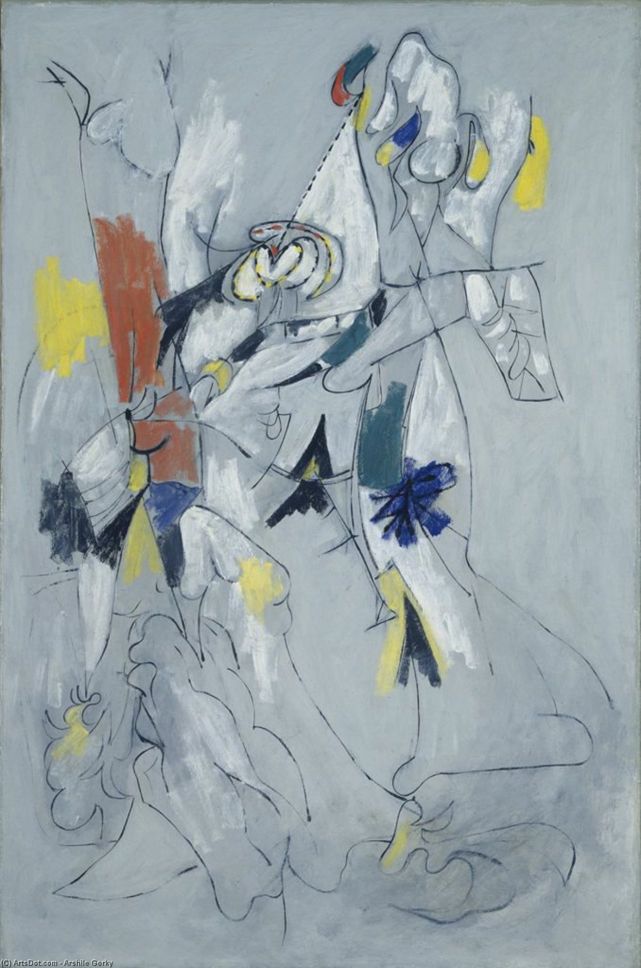 Compra Riproduzioni D'arte Del Museo Cascata, 1943 di Arshile Gorky (1904-1948, Turkey) | ArtsDot.com