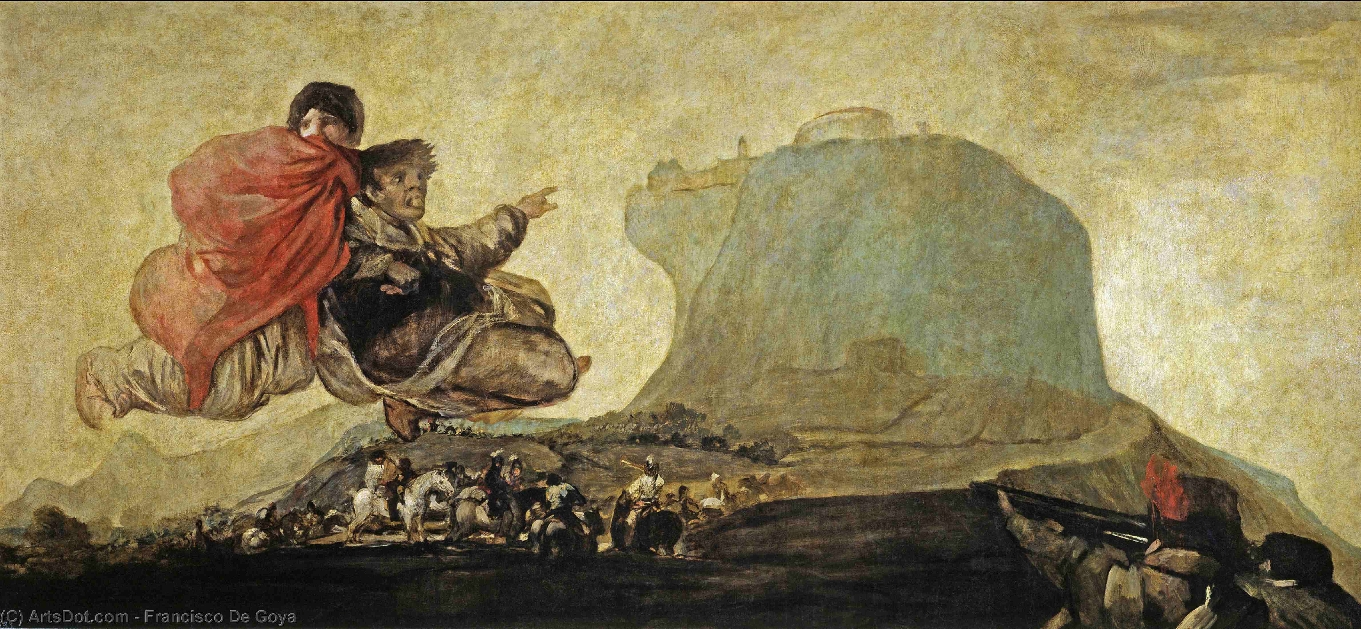 Order Paintings Reproductions Asmodea, 1823 by Francisco De Goya (1746-1828, Spain) | ArtsDot.com
