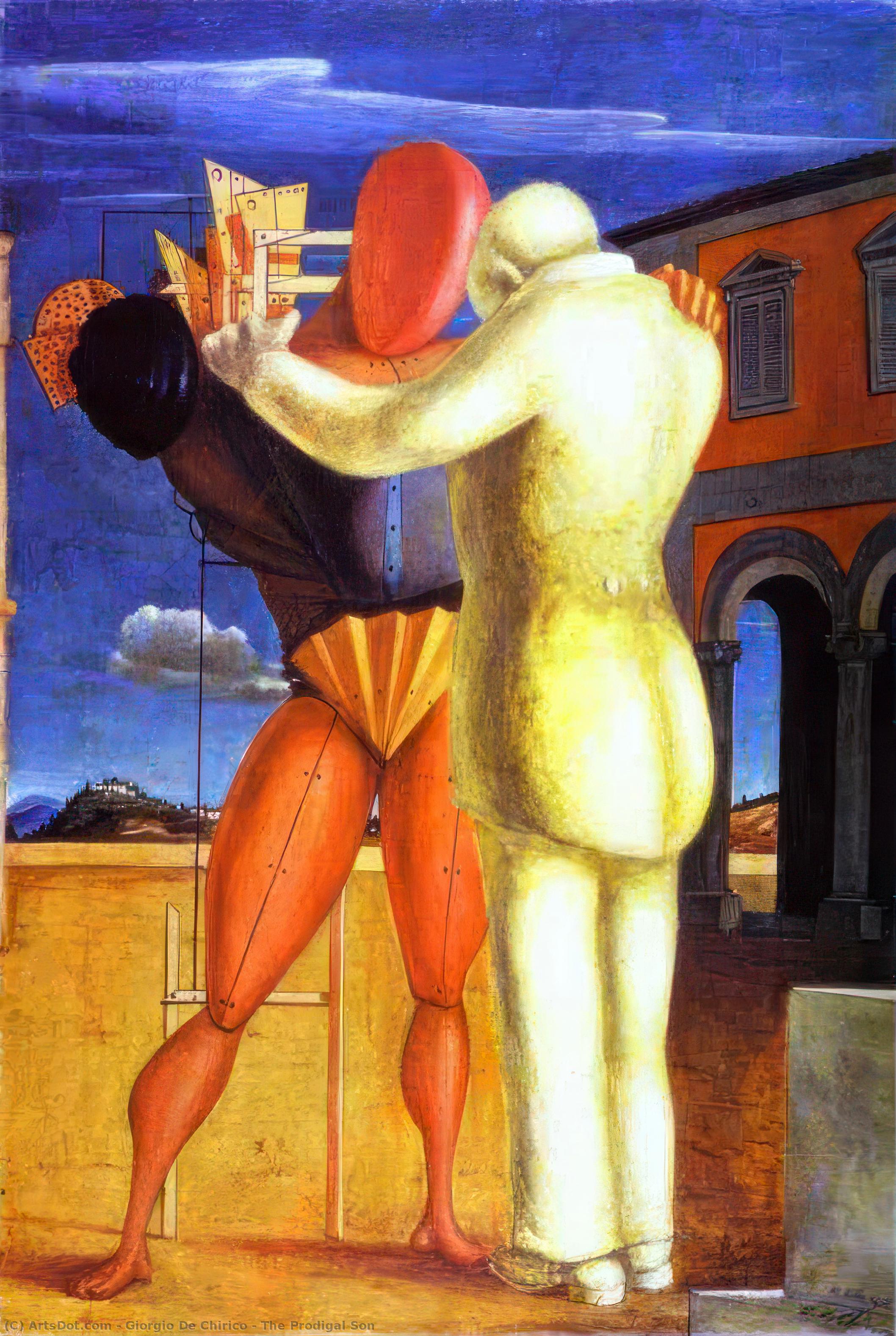 Compra Riproduzioni D'arte Del Museo Il Figlio Prodigale, 1922 di Giorgio De Chirico (Ispirato da) (1888-1978, Greece) | ArtsDot.com