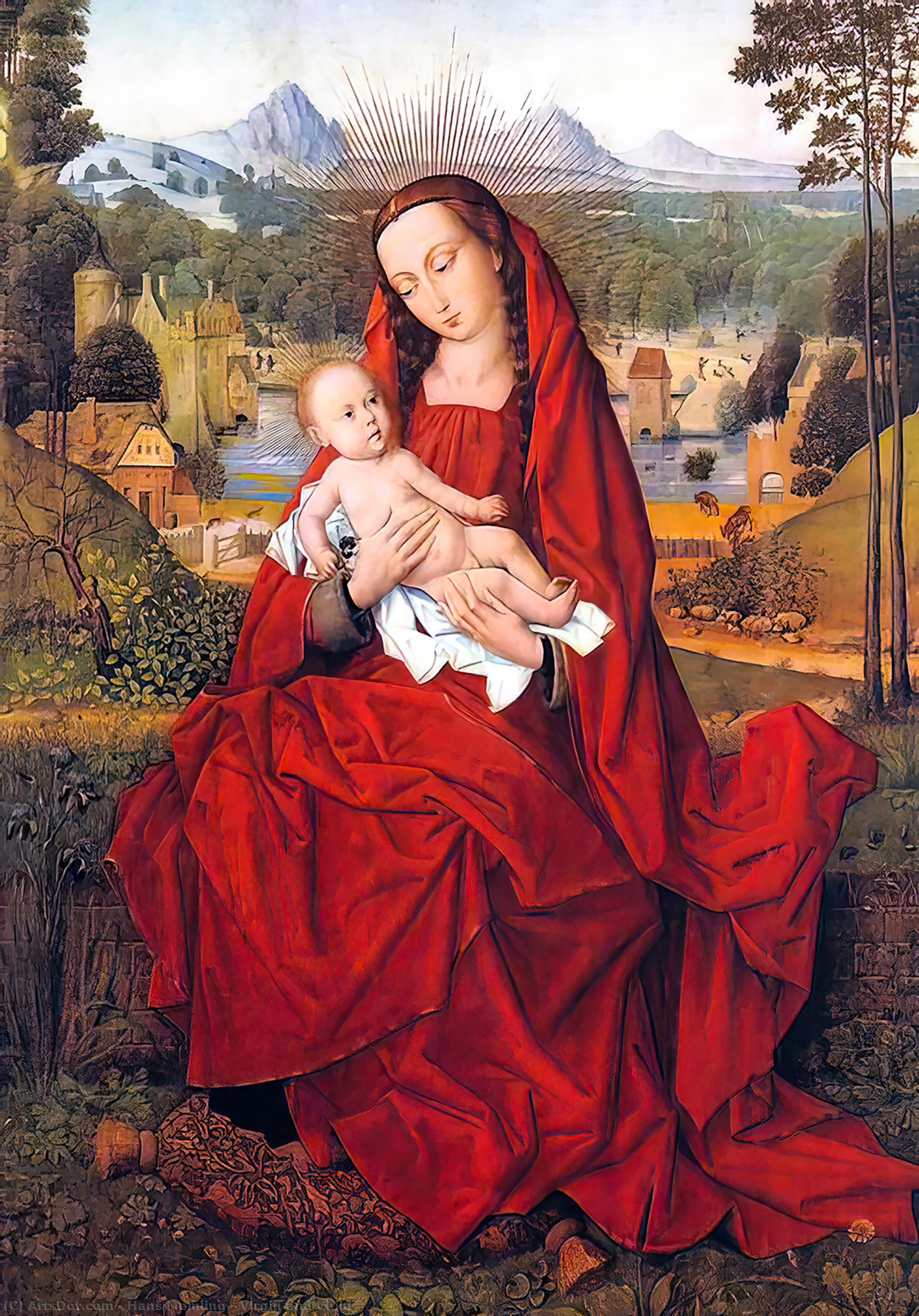 Order Paintings Reproductions Virgin and Child by Hans Memling (1430-1494, Germany) | ArtsDot.com