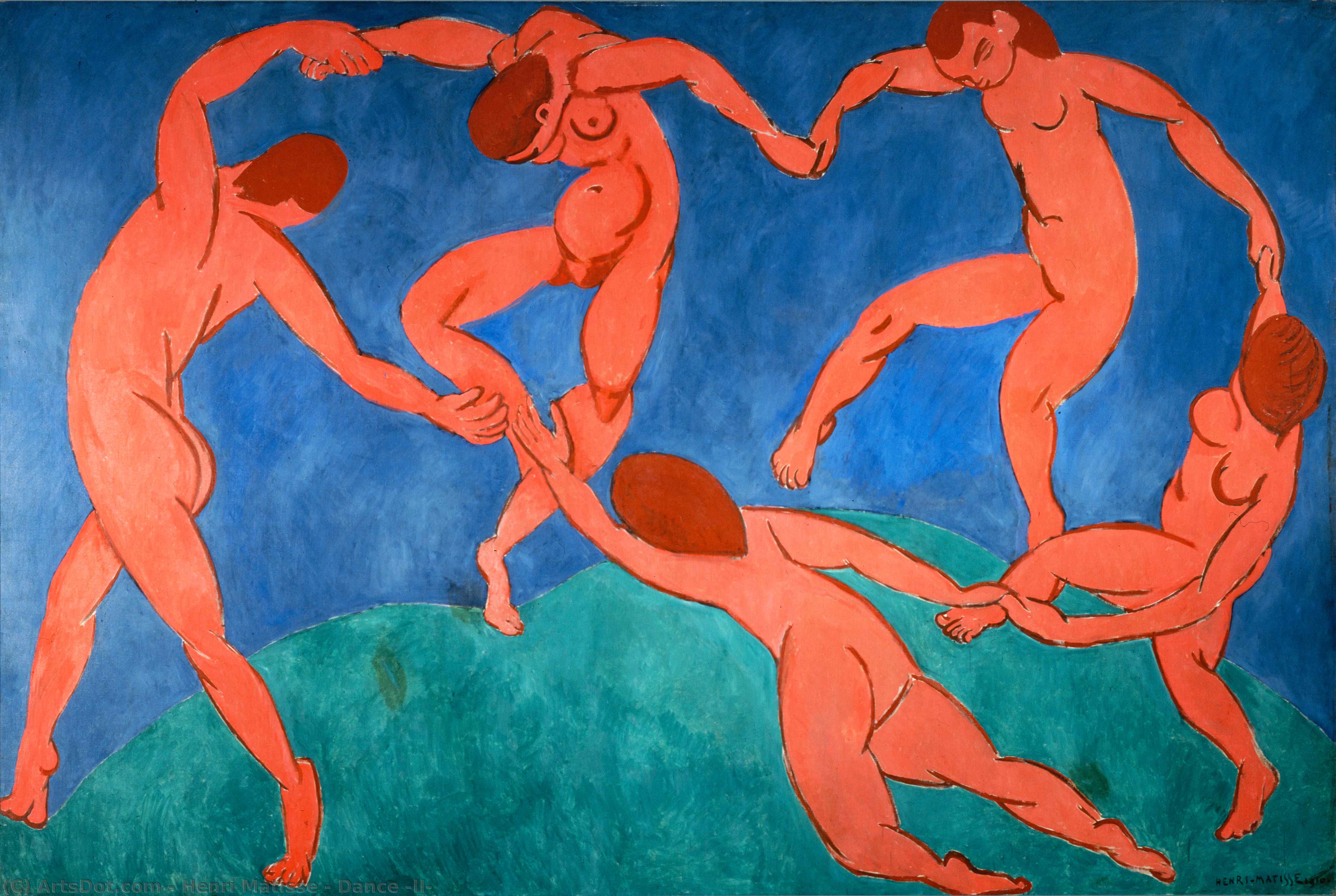 Получить Репродукции Произведений Искусства Танец (II), 1910 по Henri Matisse (Вдохновлен) (1869-1954, France) | ArtsDot.com