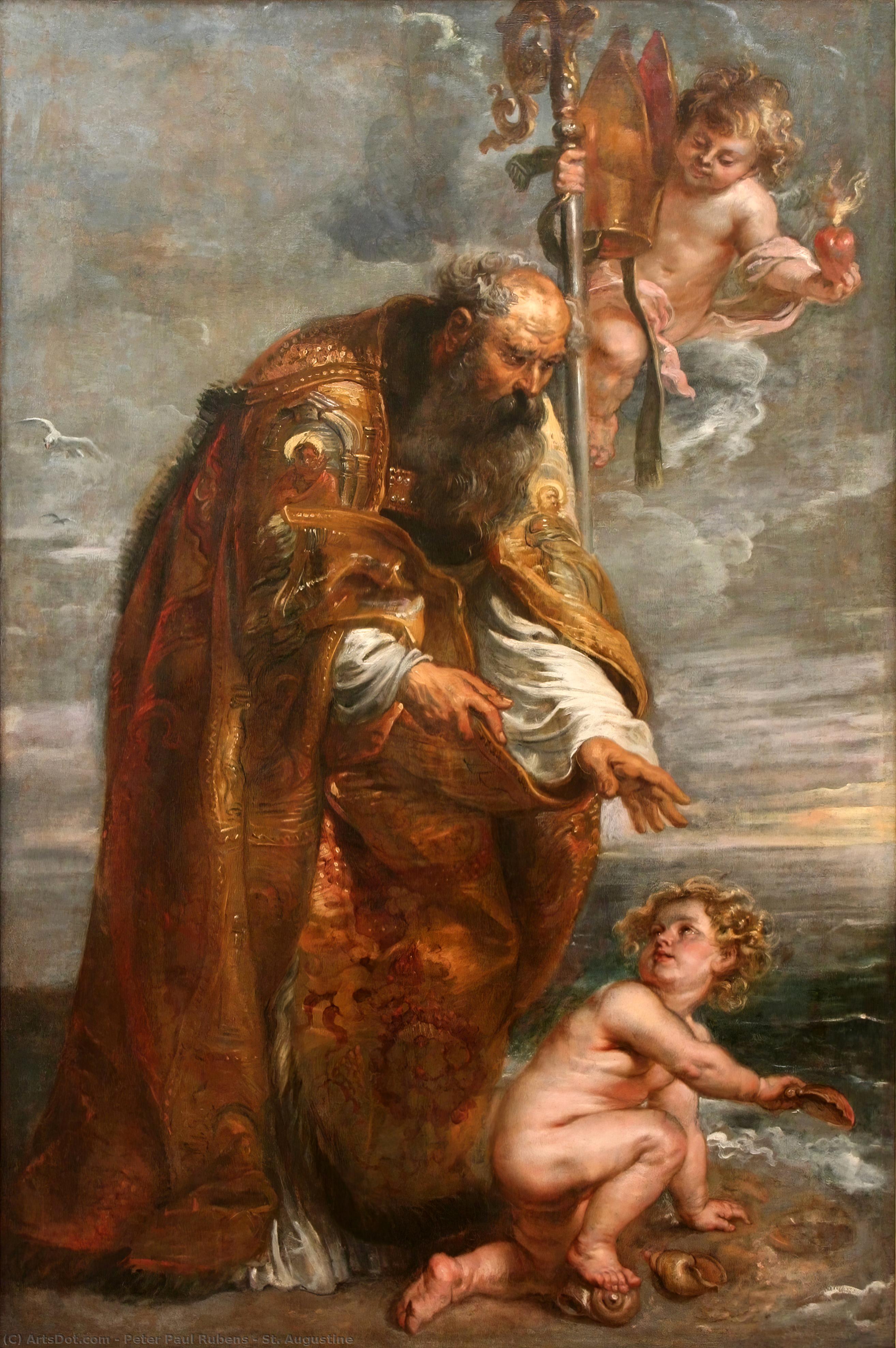 Achat Reproductions De Peintures Saint Augustin, 1638 de Peter Paul Rubens (1577-1640, Germany) | ArtsDot.com