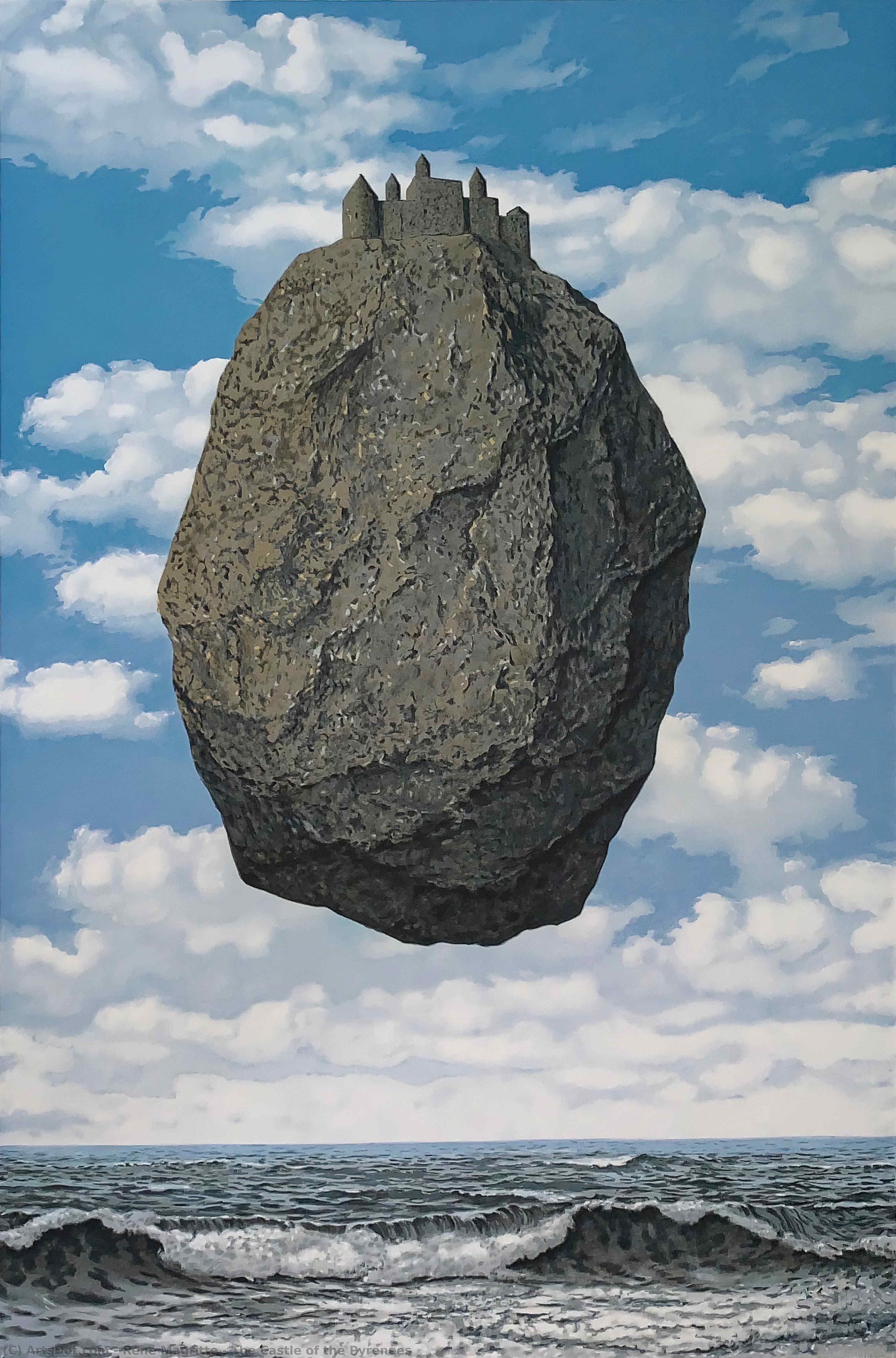 Buy Museum Art Reproductions The Castle of the Pyrenees, 1959 by Rene Magritte (Inspired By) (1898-1967, Belgium) | ArtsDot.com