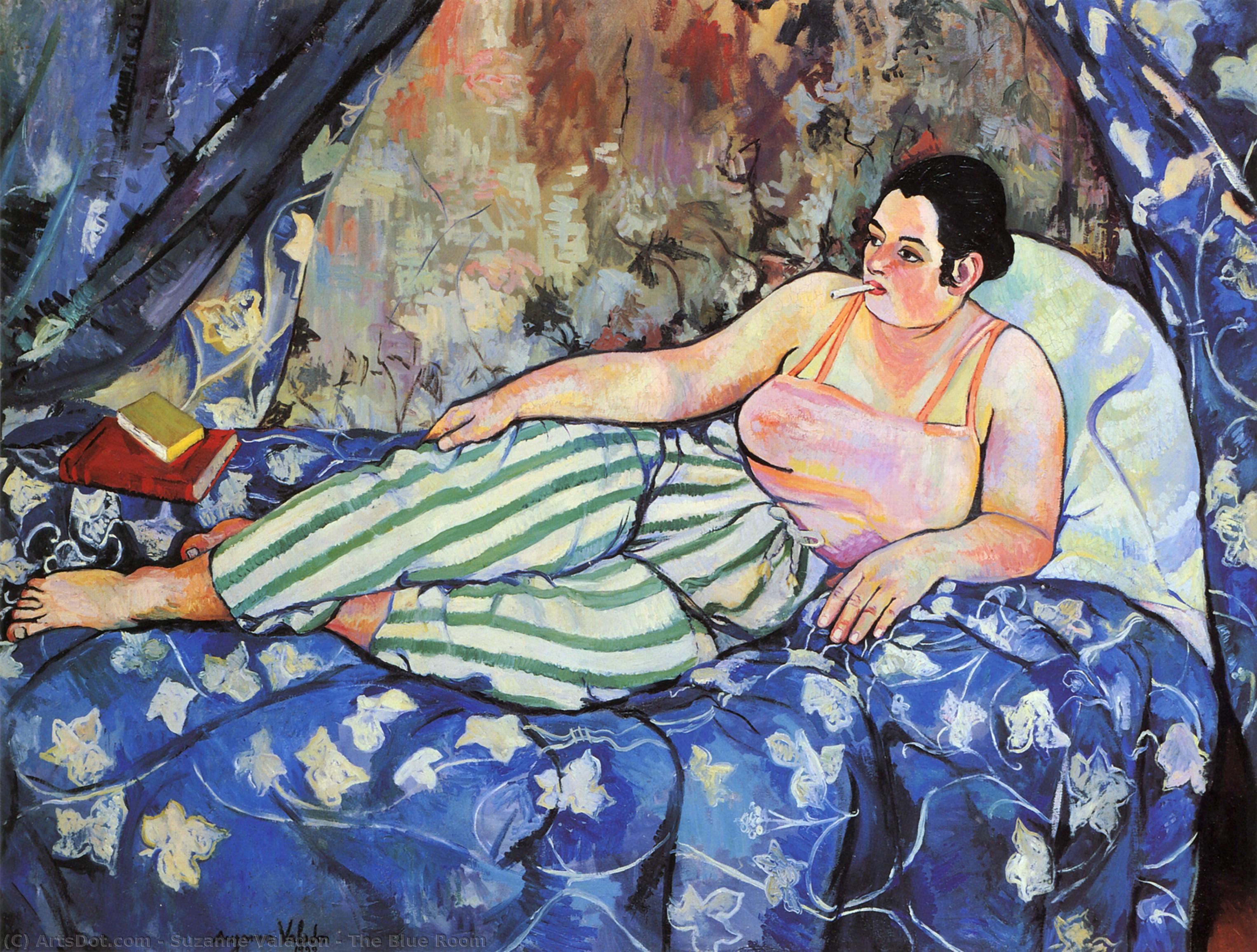 Acheter Reproductions D'art De Musée La chambre bleue, 1923 de Suzanne Valadon (1865-1938, France) | ArtsDot.com
