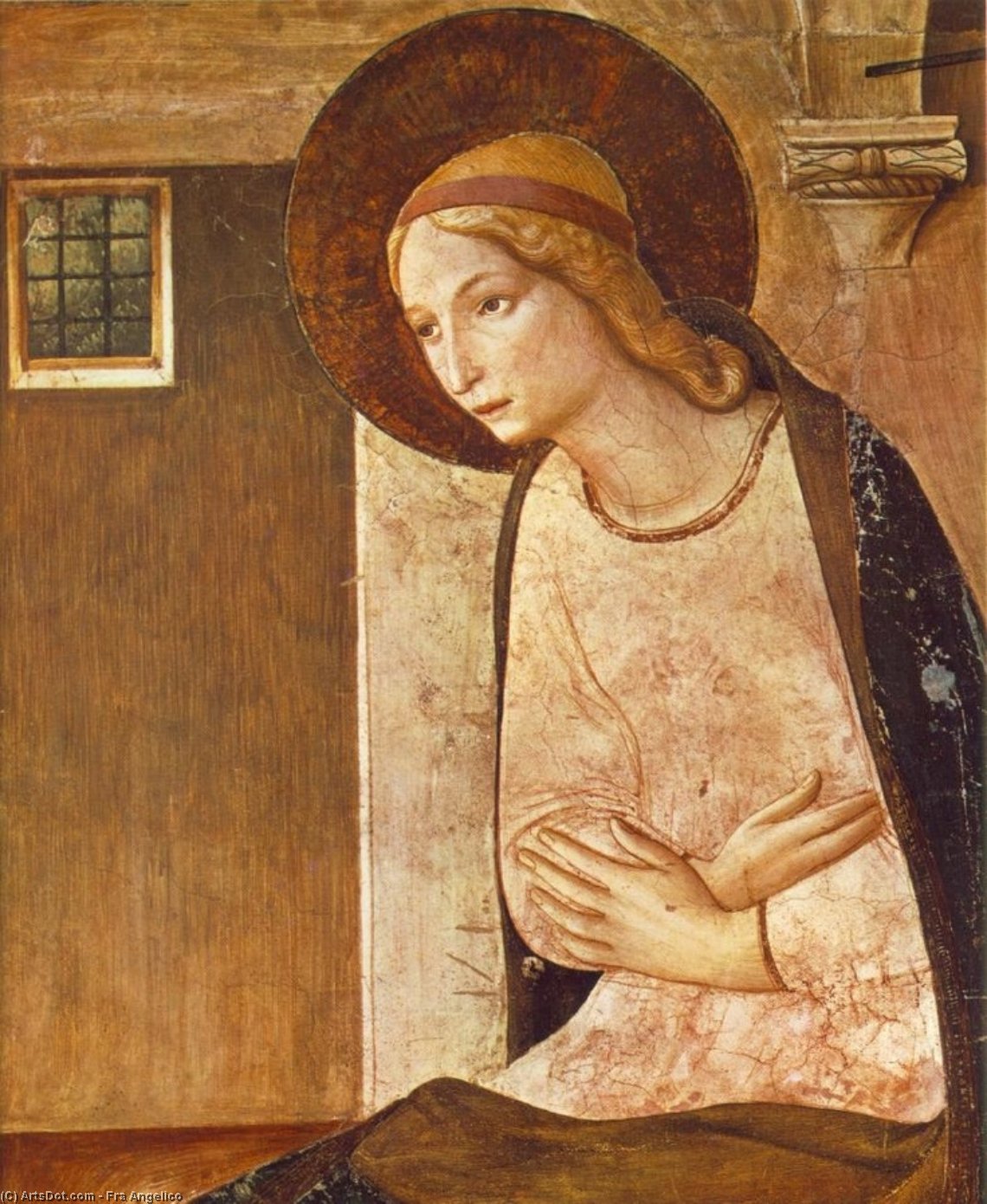Buy Museum Art Reproductions The Annunciation (detail), 1442 by Fra Angelico (1395-1455, Italy) | ArtsDot.com
