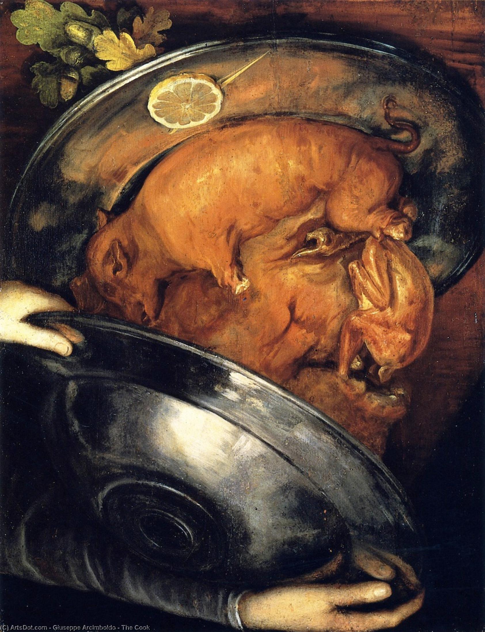 Buy Museum Art Reproductions The Cook, 1570 by Giuseppe Arcimboldo (1527-1593, Italy) | ArtsDot.com