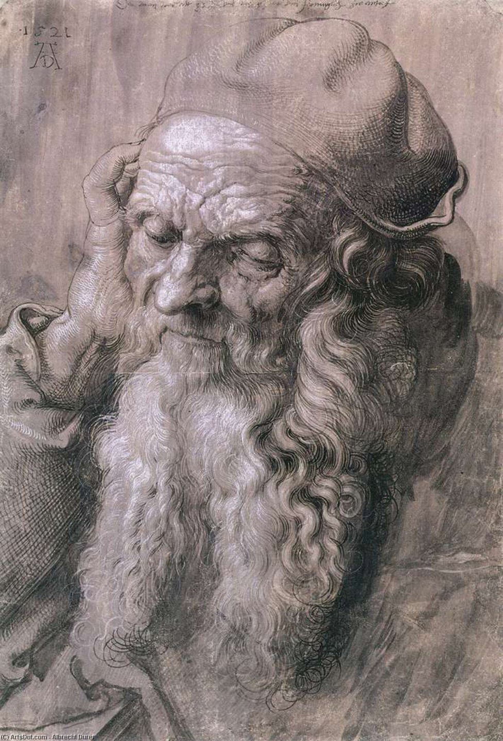 Comprar Reproducciones De Arte Del Museo Estudio de un hombre envejecido 93, 1521 de Albrecht Durer (1471-1528, Italy) | ArtsDot.com
