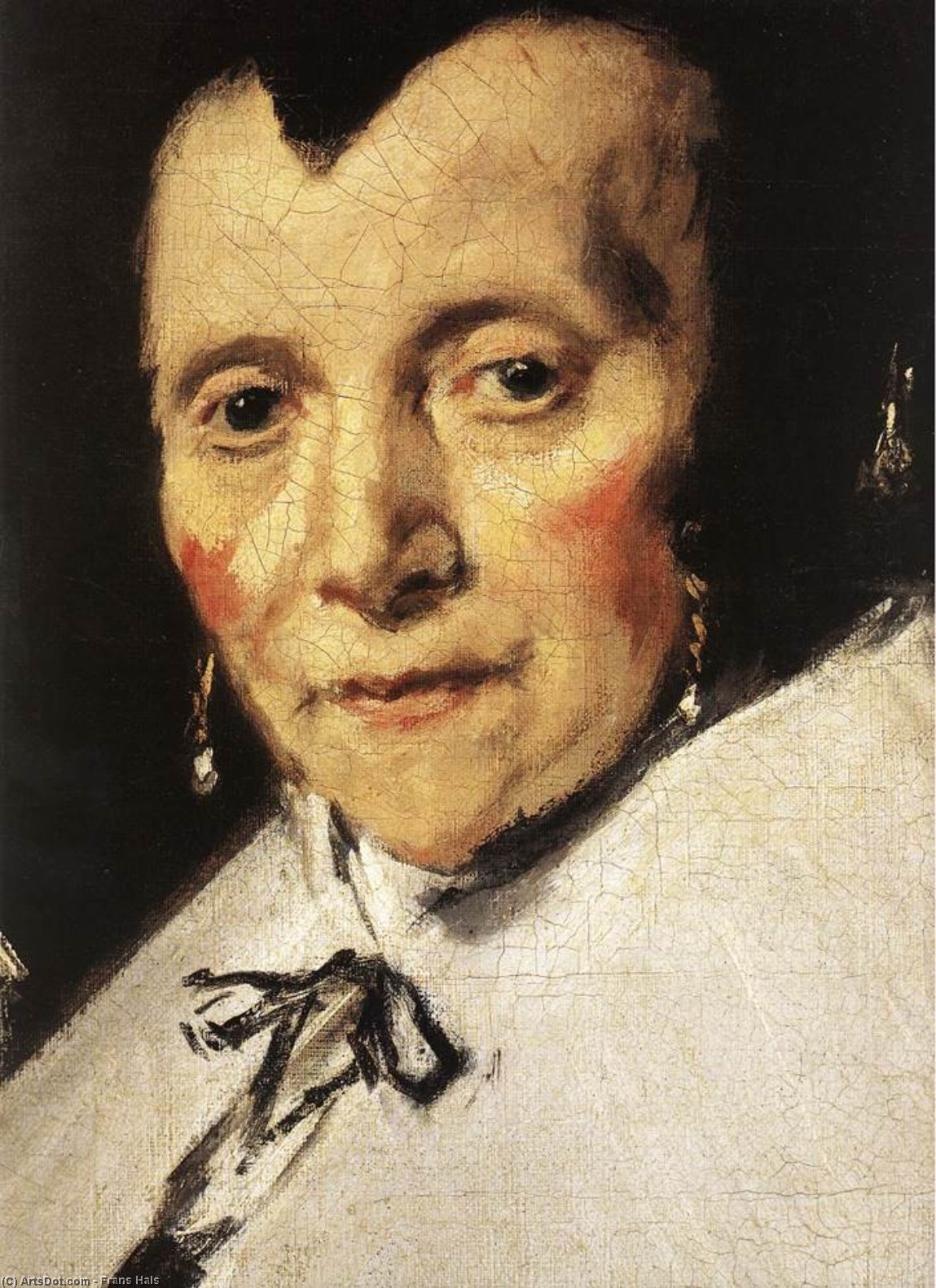 順序 手描き油絵 オールドメンズ・アルムスハウス(ディーテール), 1664 バイ Frans Hals (1580-1666, Belgium) | ArtsDot.com