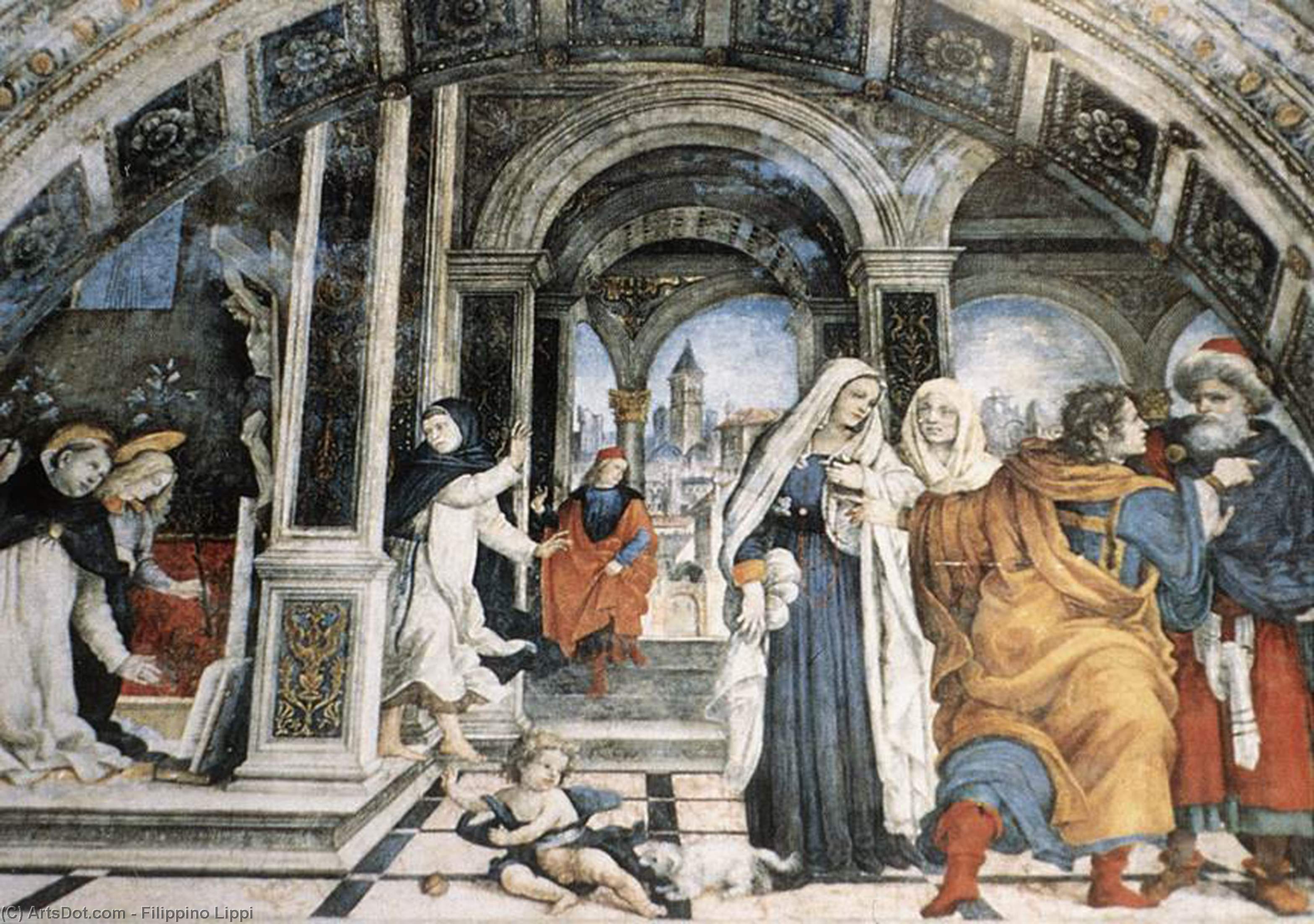 Buy Museum Art Reproductions Miracle of St Thomas Aquinas, 1489 by Filippino Lippi (1457-1504, Italy) | ArtsDot.com