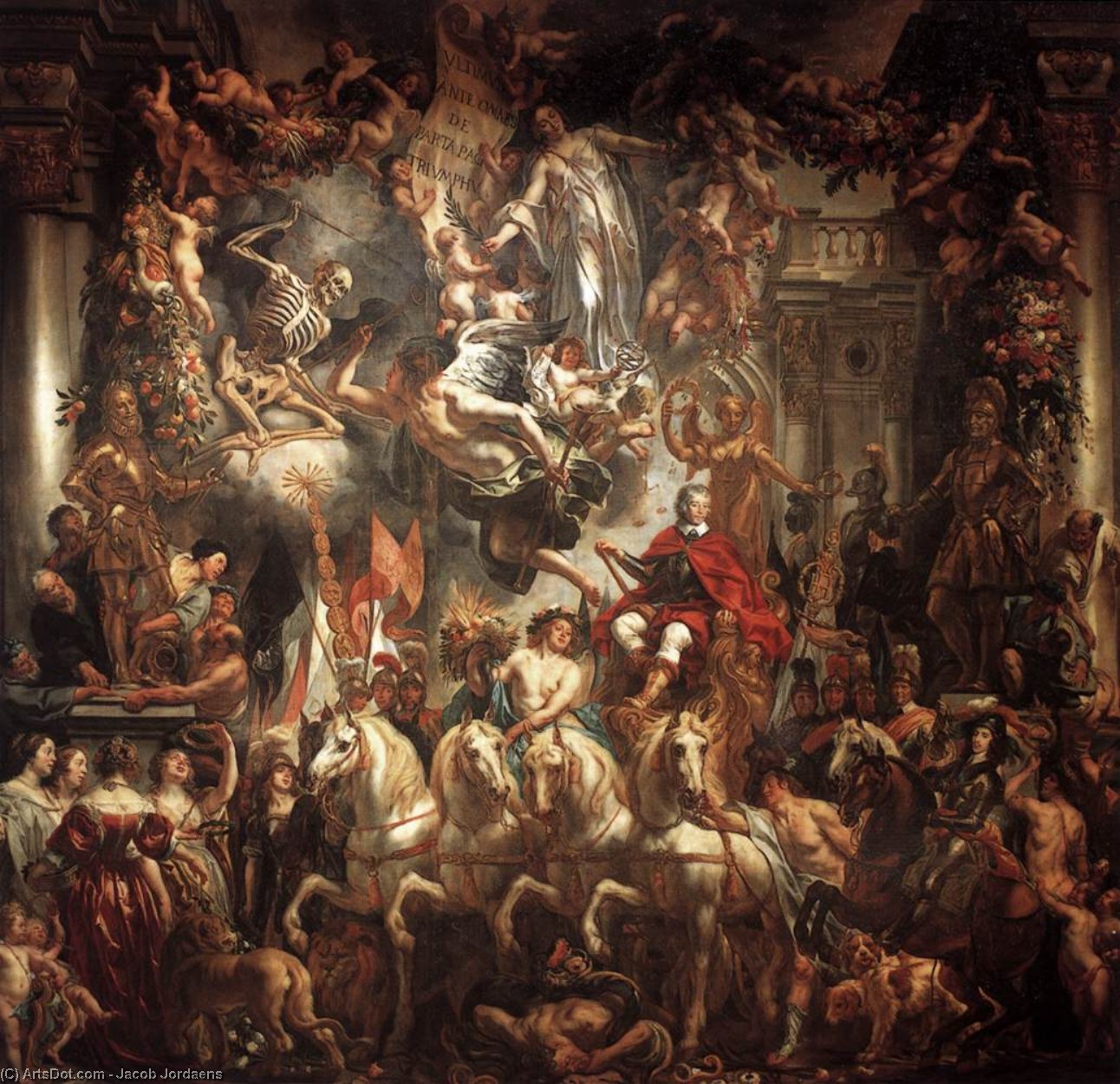 Order Paintings Reproductions Triumph of Frederik Hendrik, 1647 by Jacob Jordaens (1593-1678, Belgium) | ArtsDot.com