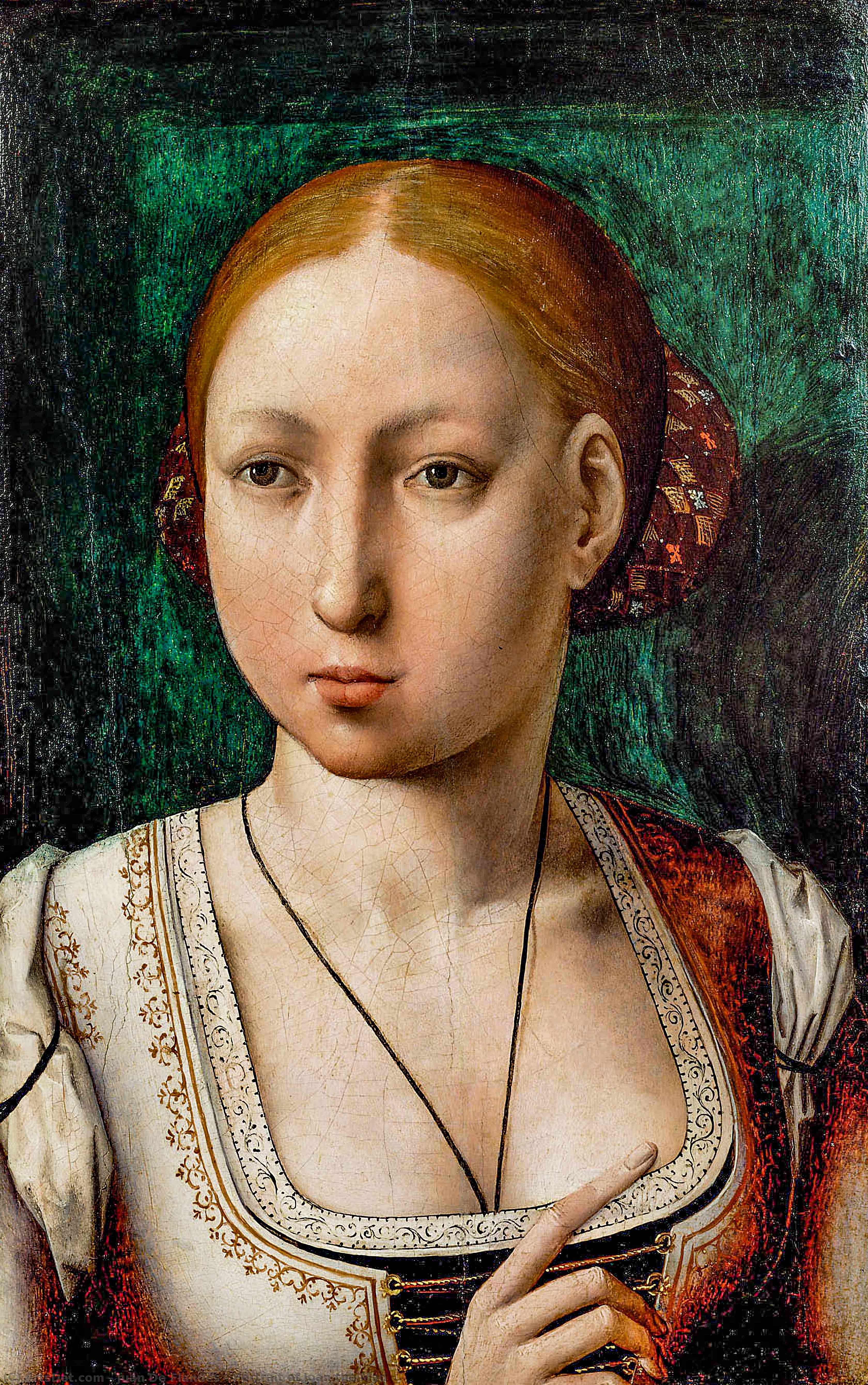 Order Artwork Replica Portrait of Joan the Mad, 1496 by Juan De Flandes (1460-1519, Belgium) | ArtsDot.com