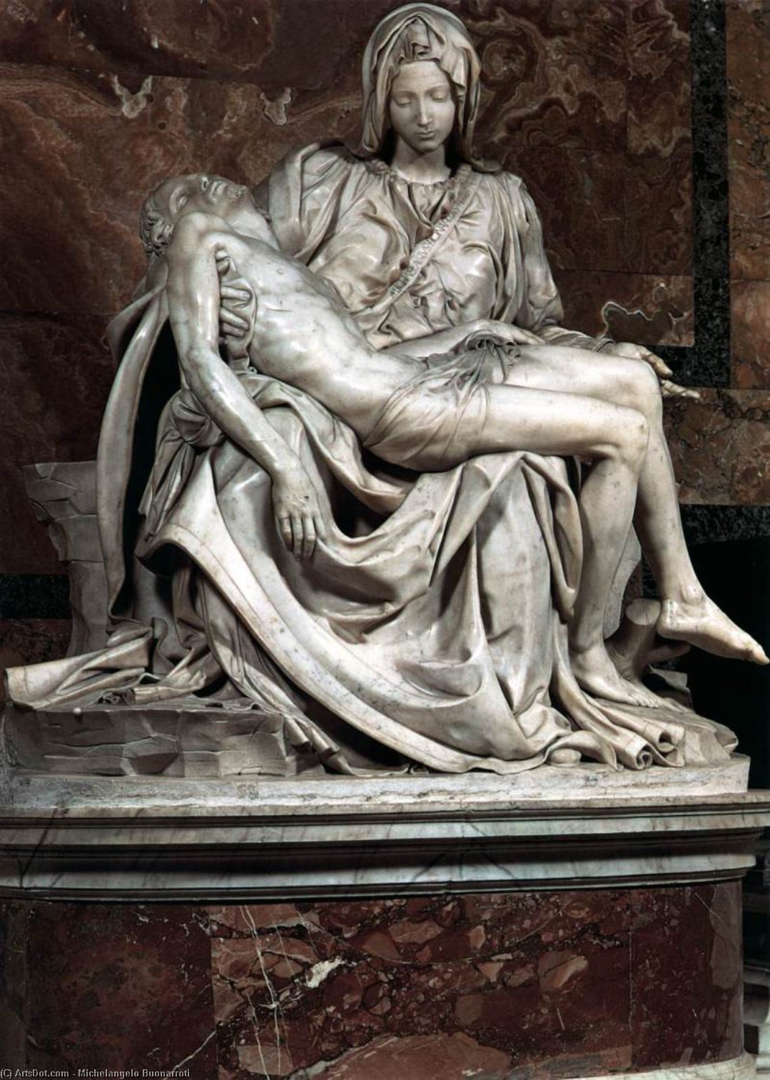 Order Art Reproductions Pietà, 1499 by Michelangelo Buonarroti (1475-1564, Italy) | ArtsDot.com