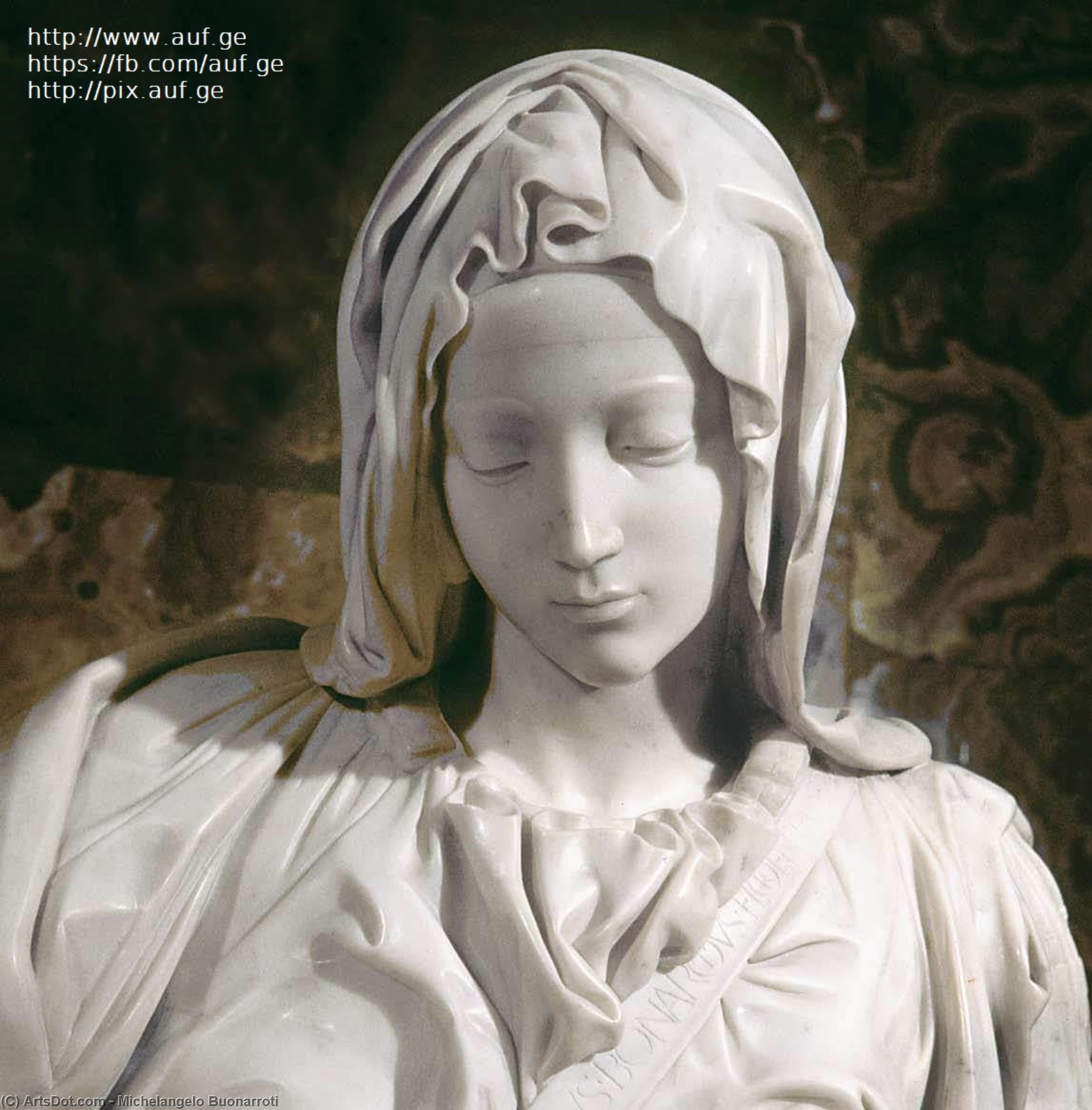 Compra Riproduzioni D'arte Del Museo Pietà (particolare), 1499 di Michelangelo Buonarroti (1475-1564, Italy) | ArtsDot.com