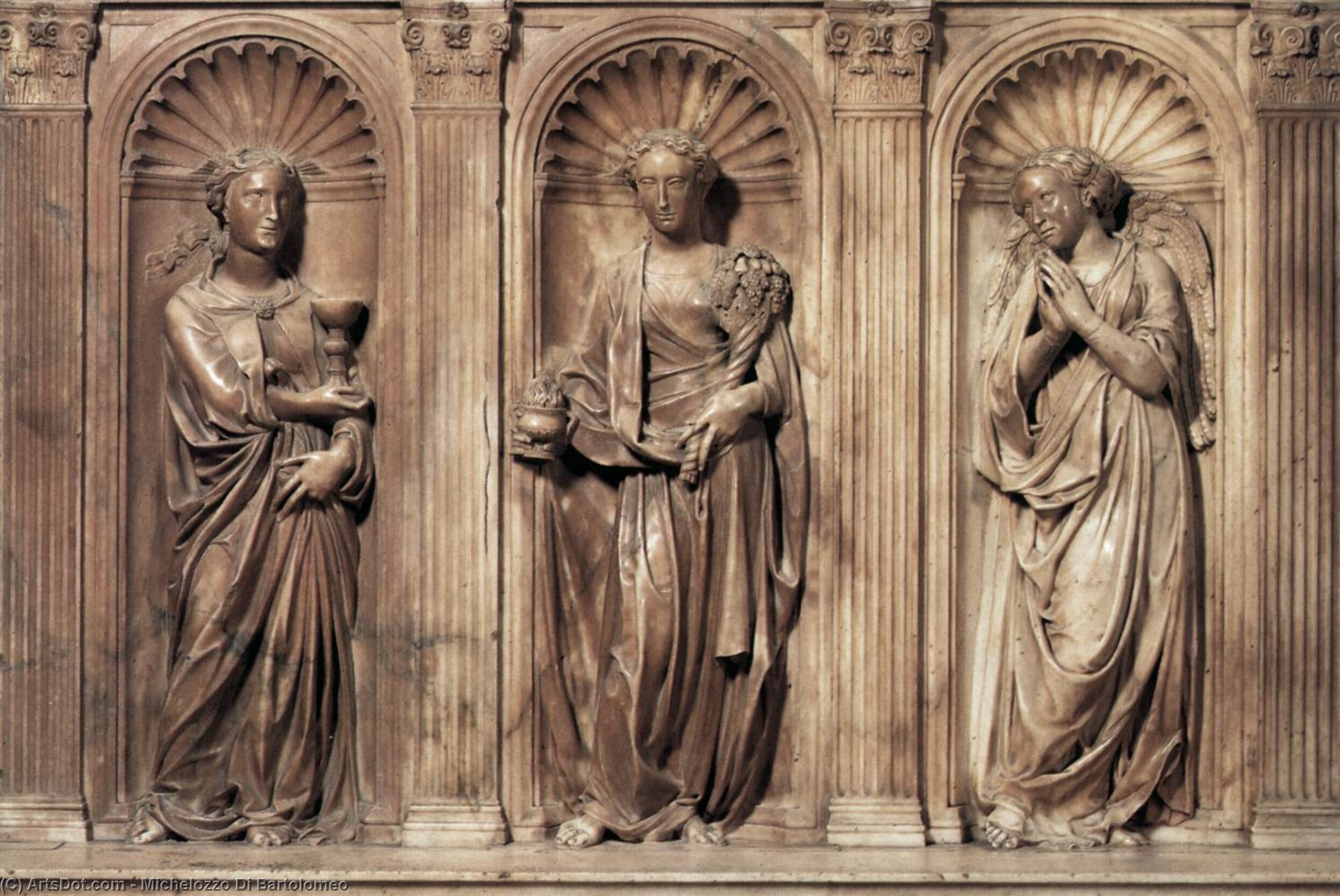 Buy Museum Art Reproductions Funeral Monument to John XXIII (detail), 1435 by Michelozzo Di Bartolomeo (1396-1472, Italy) | ArtsDot.com