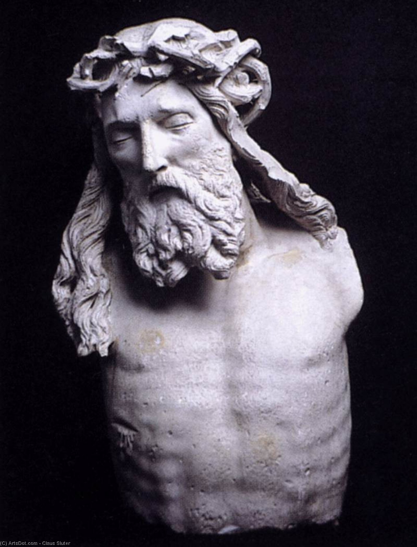 Ordinare Riproduzioni D'arte Bene di Mosè: Cristo (frammento), 1395 di Claus Sluter (1355-1406, Netherlands) | ArtsDot.com